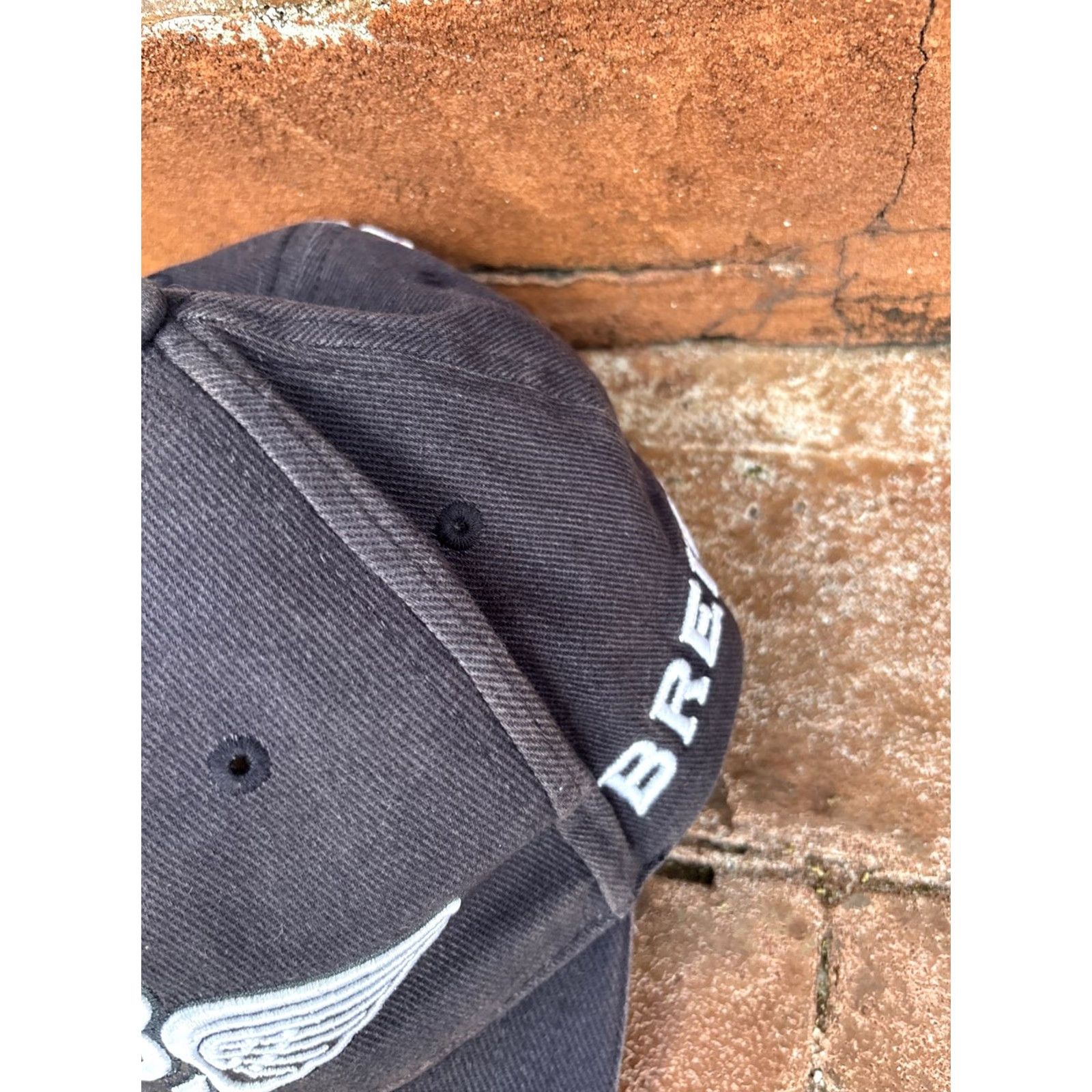 Breitling Breitling Hat Cap Since 1884 Watch Wings Anchor Adjustable Baseball Cap Mens Gray/Black Twill 100% Cotton Strapback Size ONE SIZE - 5 Thumbnail