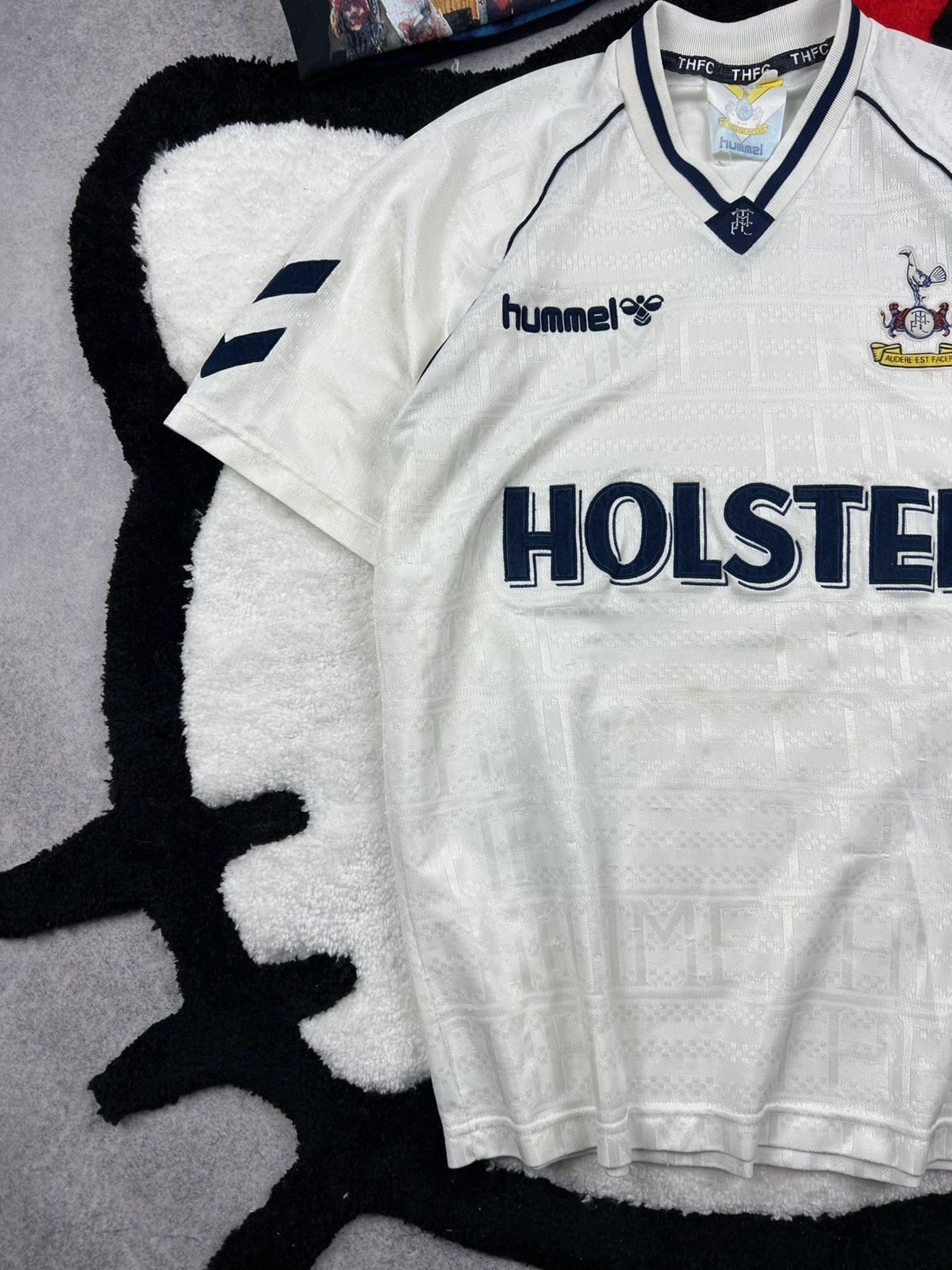 Vintage Rare Tottenham Hotspur 1989 Football Soccer Blockcore Jersey Size US M / EU 48-50 / 2 - 2 Thumbnail
