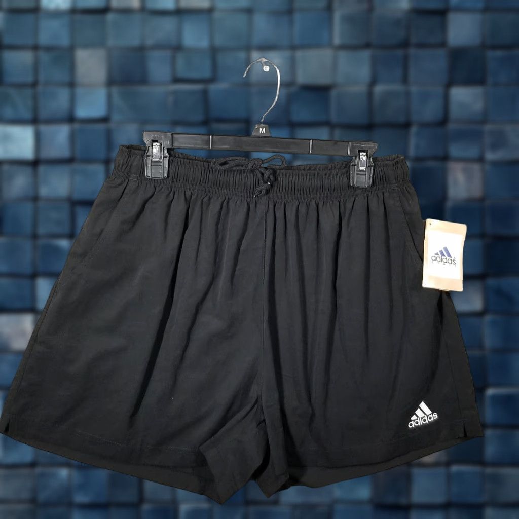 Adidas Adidas Shorts Womens XL Black Tobago Training Logo Athletic Polyester Drawstring Size 40" / US 18 - 1 Thumbnail