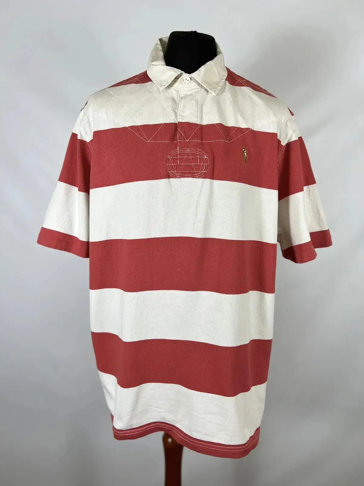 Polo Ralph Lauren × Vintage Vintage Polo Ralph Lauren striped polo T-shirt Size US XXL / EU 58 / 5 - 1 Thumbnail