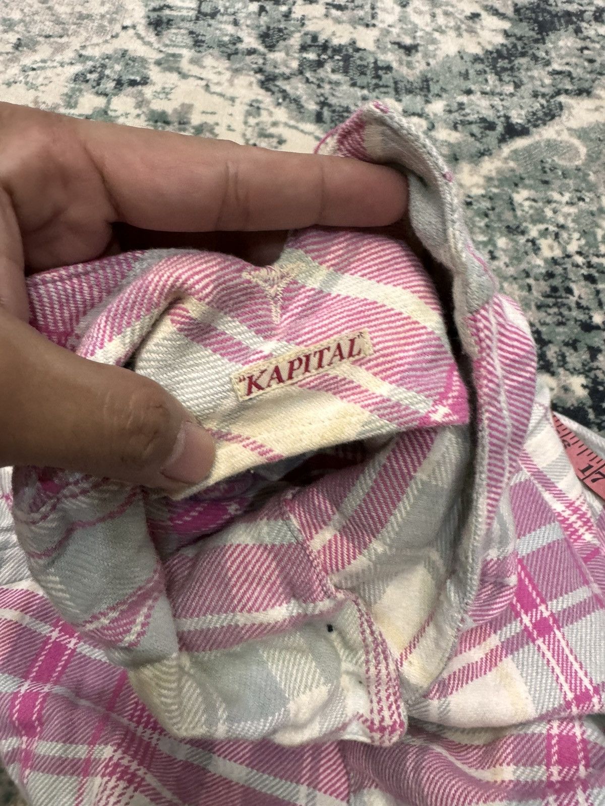 Kapital KAPITAL FLANNEL PINK COLOR MULTIBUTTONS BUTTON UP SHIRT Size XS / US 0-2 / IT 36-38 - 6 Thumbnail