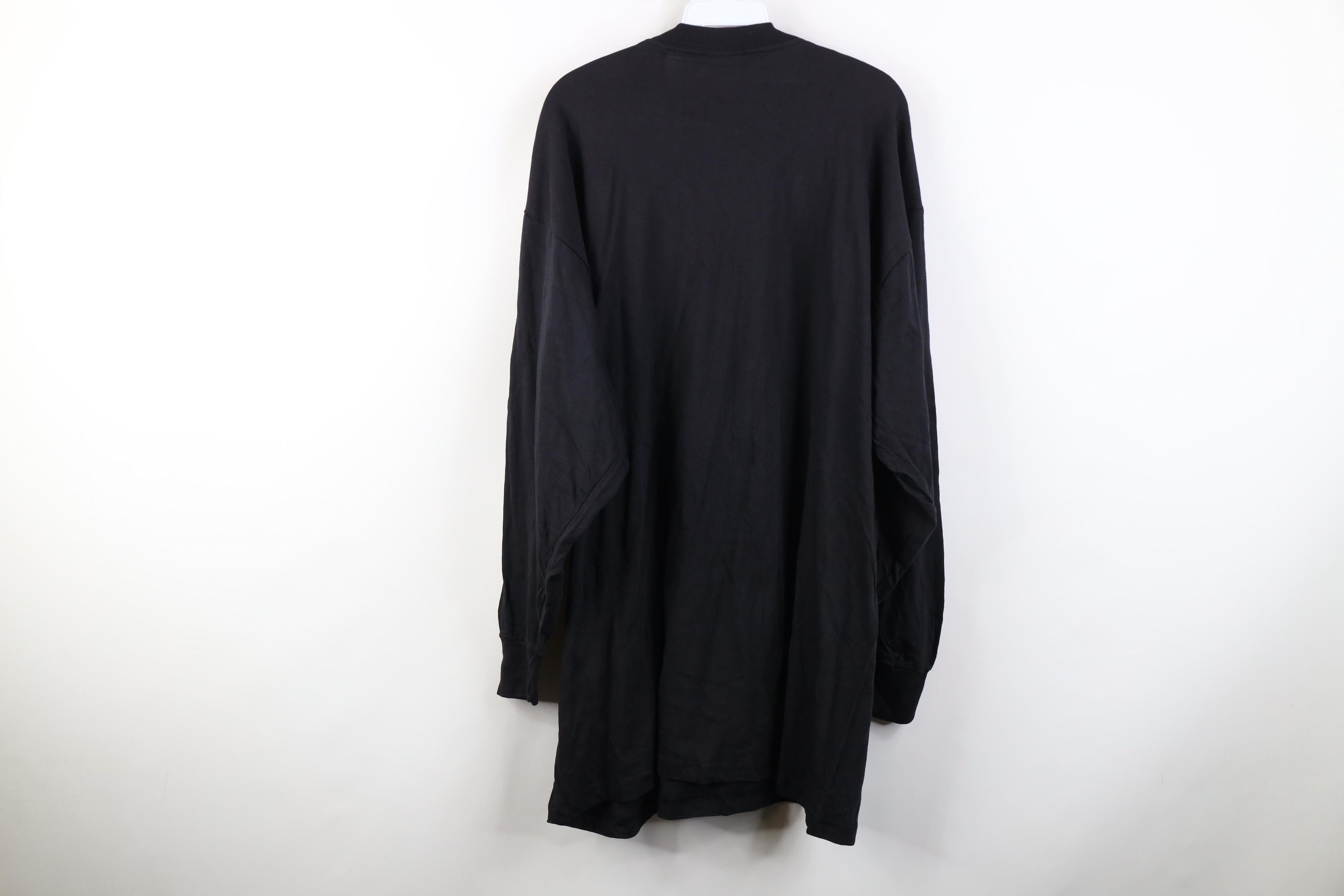 Vintage Vintage 90s Streetwear Long Sleeve T-Shirt Black Cotton Size US XXL / EU 58 / 5 - 12 Thumbnail