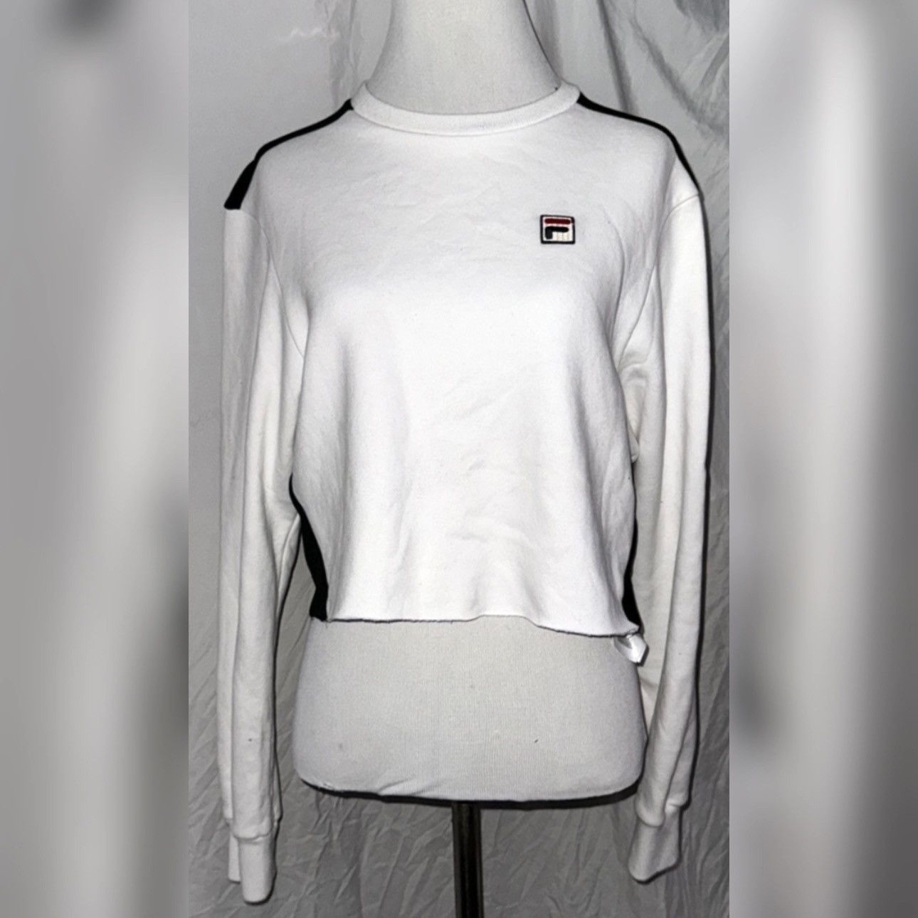 Fila FILA, Two Tone, Velvet Back, Cropped Sweatshirt Size M / US 6-8 / IT 42-44 - 13 Thumbnail