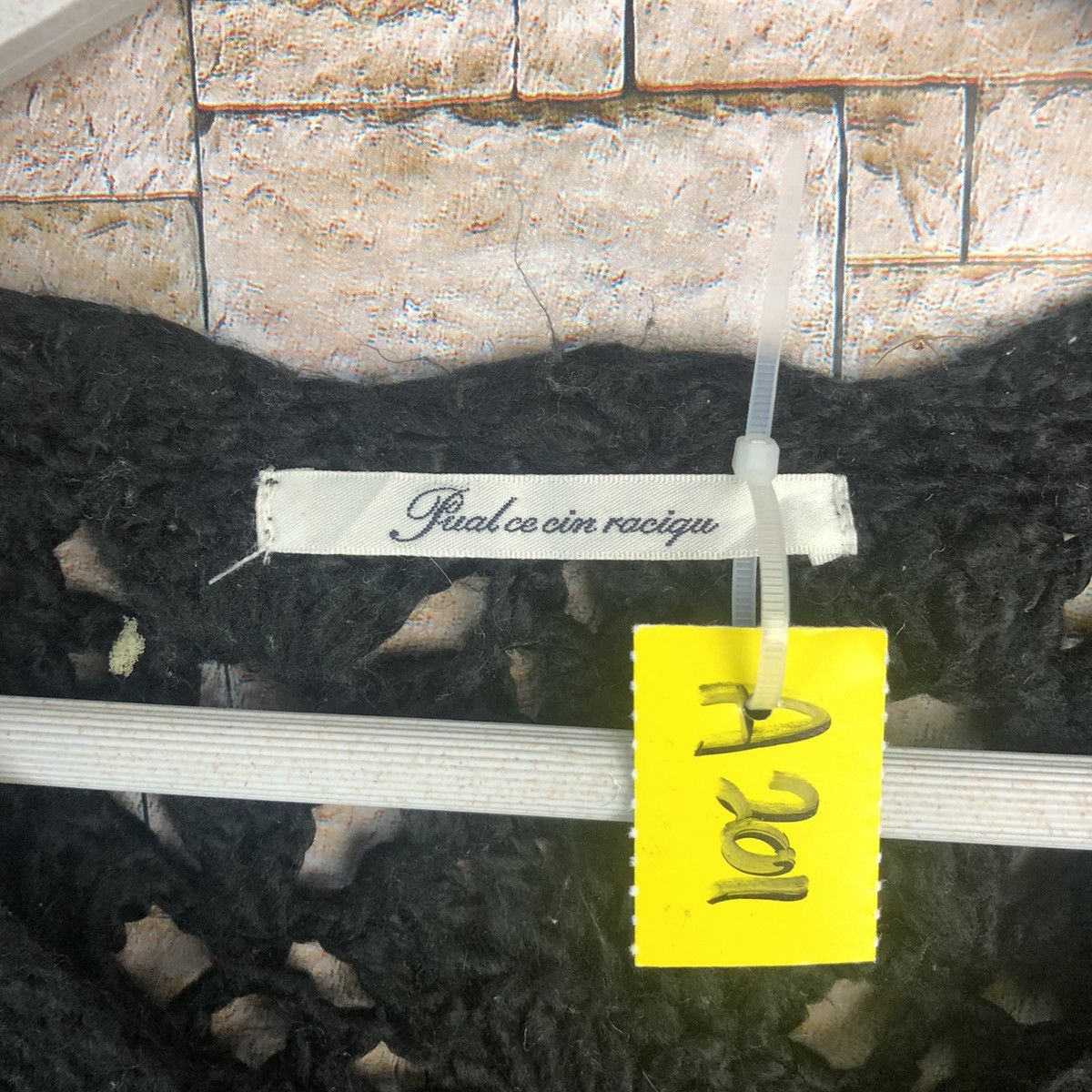 Handmade × Homespun Knitwear × Japanese Brand DL Pual CeCin Raciqn crochet meshnet Cardigan Knitwear #A201 Size M / US 6-8 / IT 42-44 - 9 Thumbnail