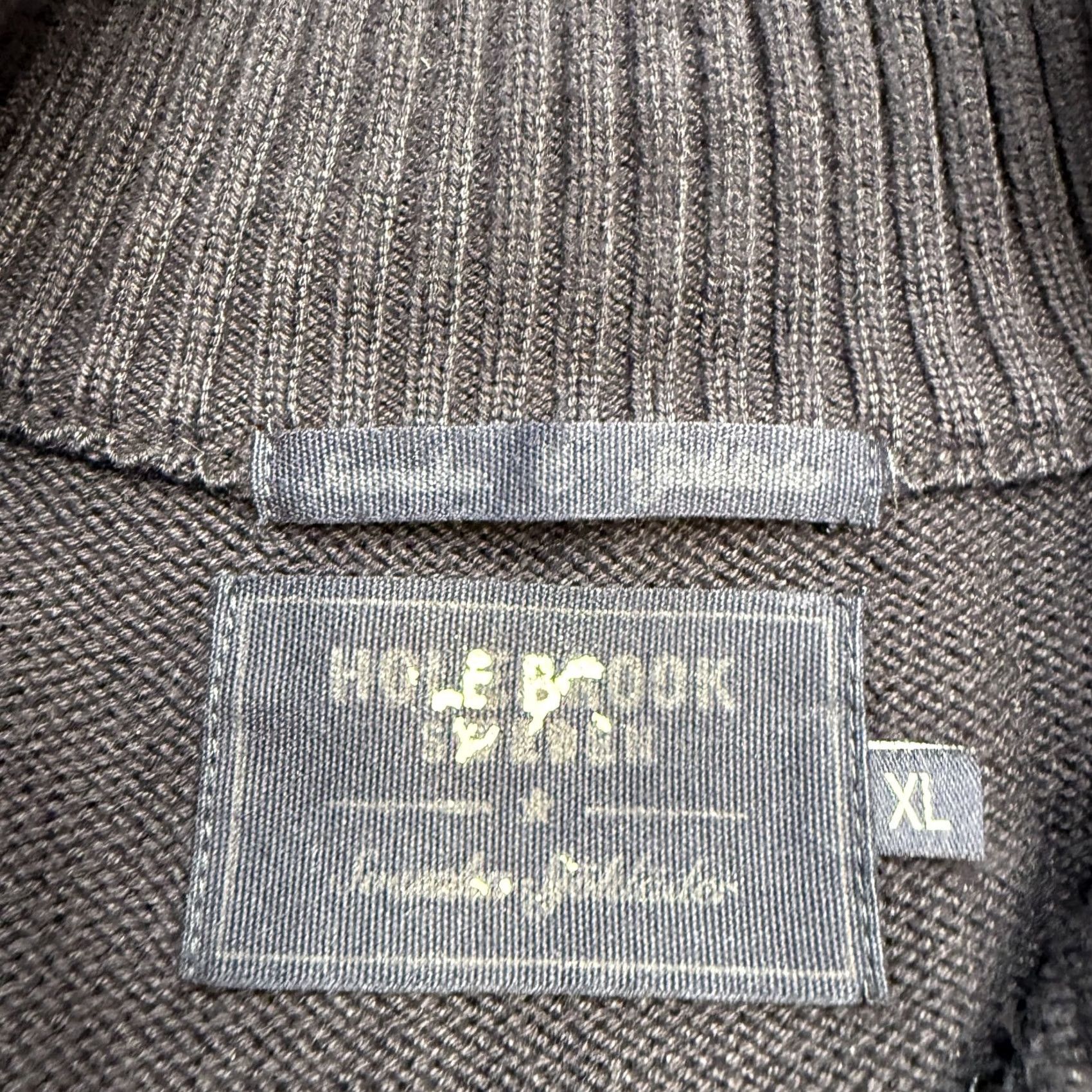 Vintage Holebrook Sweden Sweater Mens XL Navy Blue 1/4 Zip Mock Neck Knit Pullover Casual Fall Winter Nautical Size US XL / EU 56 / 4 - 5 Thumbnail