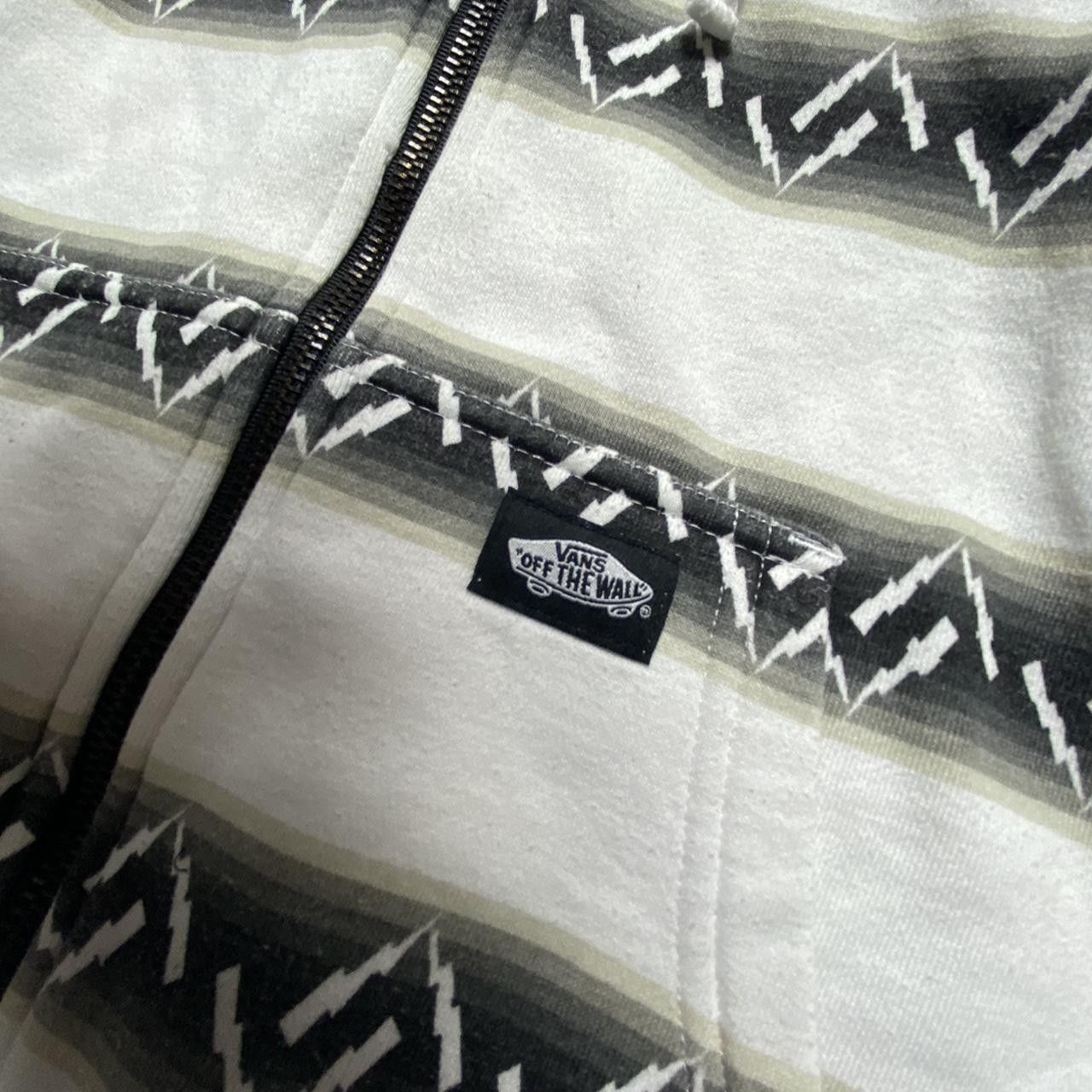 Vans 00s Vans Pattern Zip Hoodie White/Black S Size US S / EU 44-46 / 1 - 7 Thumbnail