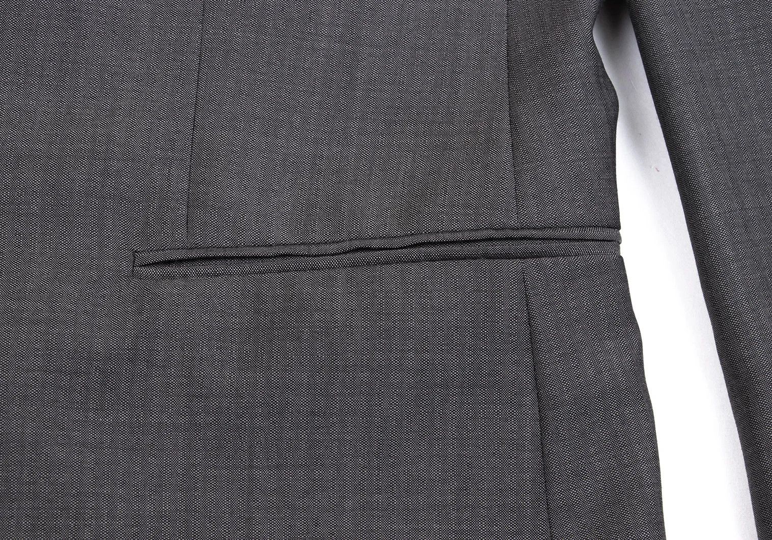 Armani Collezioni Wool Shadow Stripe Suit Set in Gray Size 54 Size US XXS / EU 40 - 7 Thumbnail