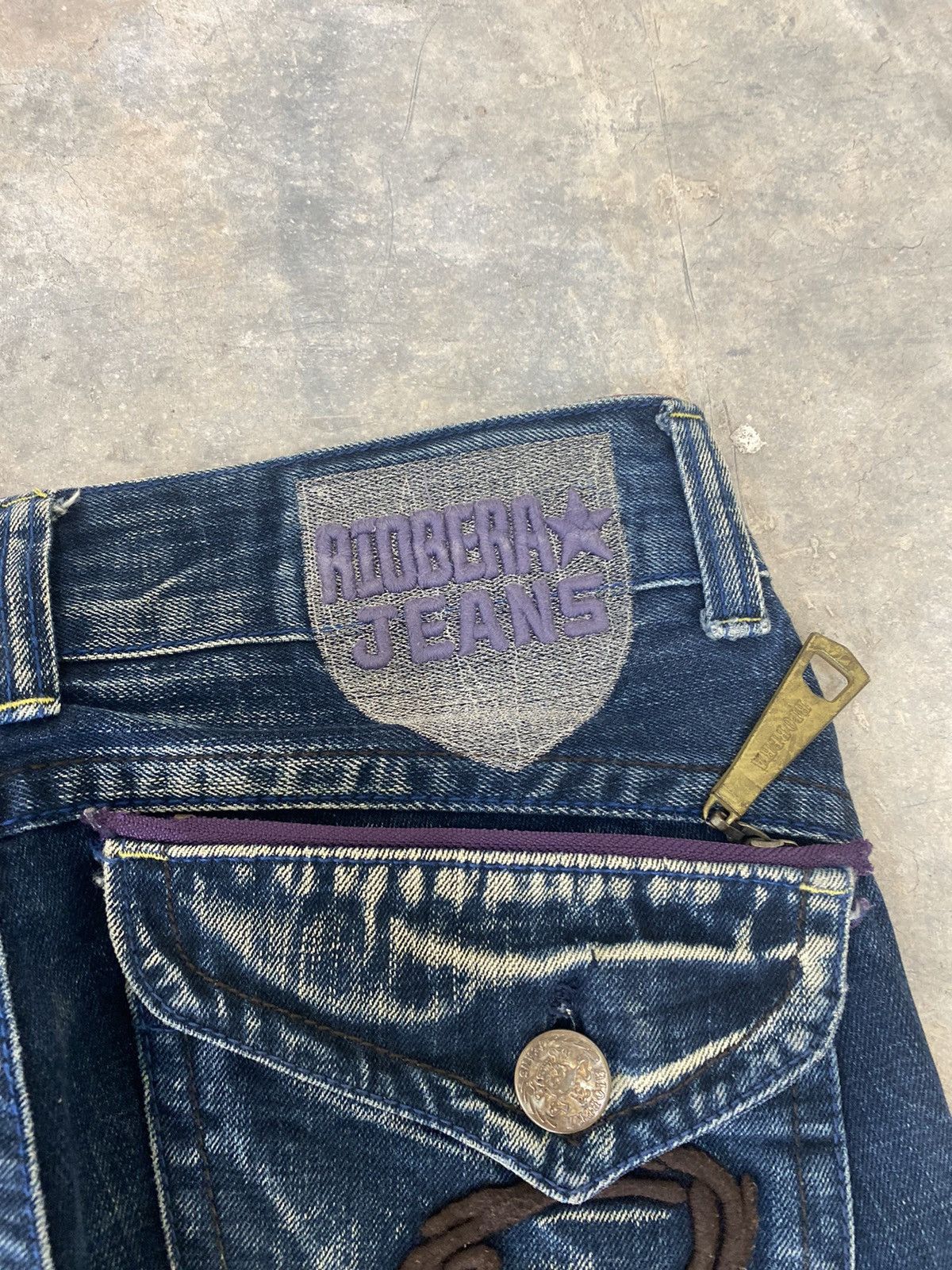 Hysteric Glamour Sick☠️ Riobera Jeans Flare Mud Wash Punk Grunge Lgb Size US 31 - 15 Thumbnail