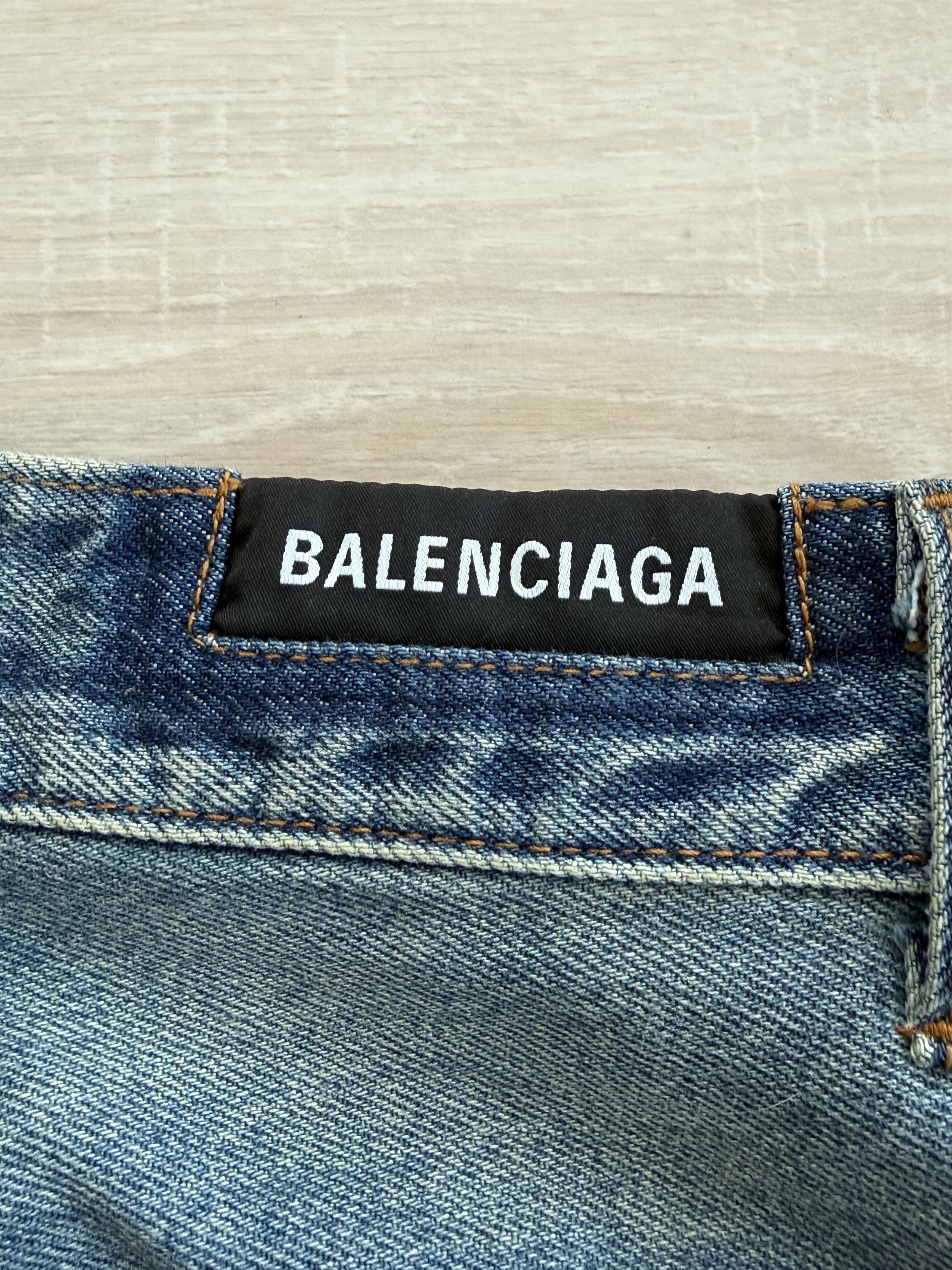 Balenciaga Balenciaga AW21 “Afterworld” Slashed Camo Jeans Size US 31 - 8 Thumbnail