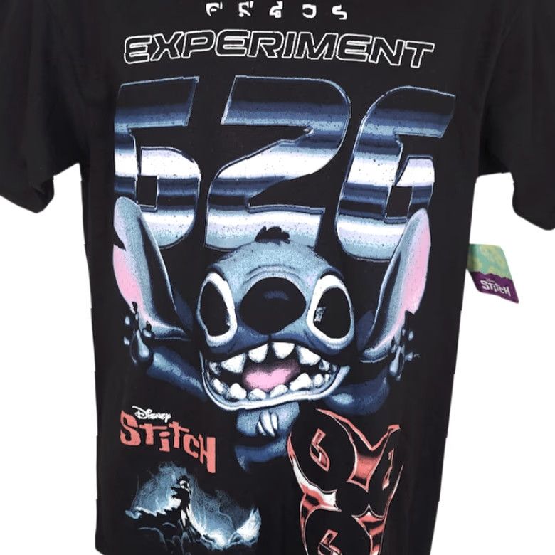 Disney Lilo & Stitch T Shirt Mens Size Medium Black Disney Shirt Size US M / EU 48-50 / 2 - 2 Thumbnail