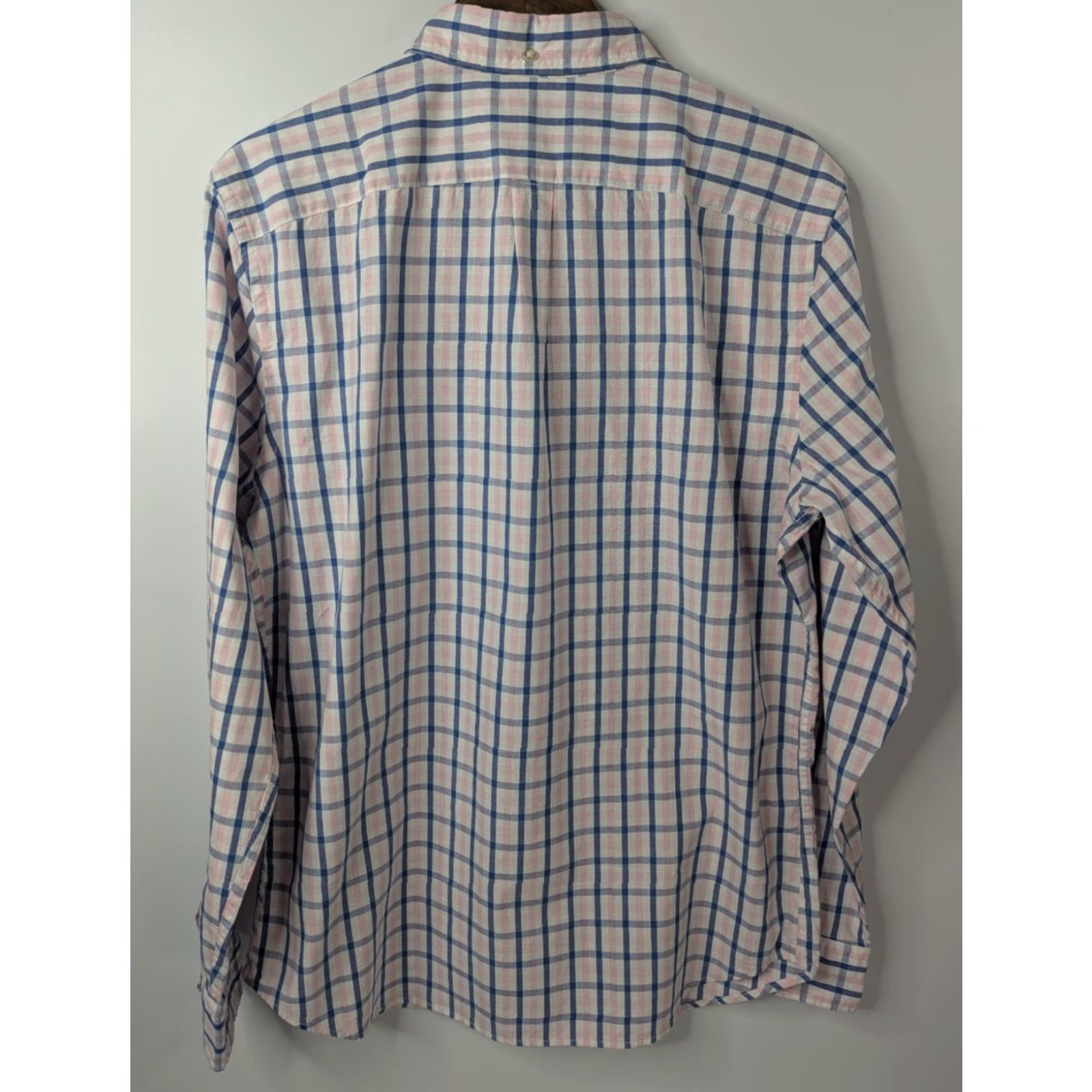 Banana Republic Banana Republic Grant Fit Button-Up Shirt L plaid Multicolor Cotton Pinpoint Oxford Mens Regular Size US L / EU 52-54 / 3 - 4 Thumbnail
