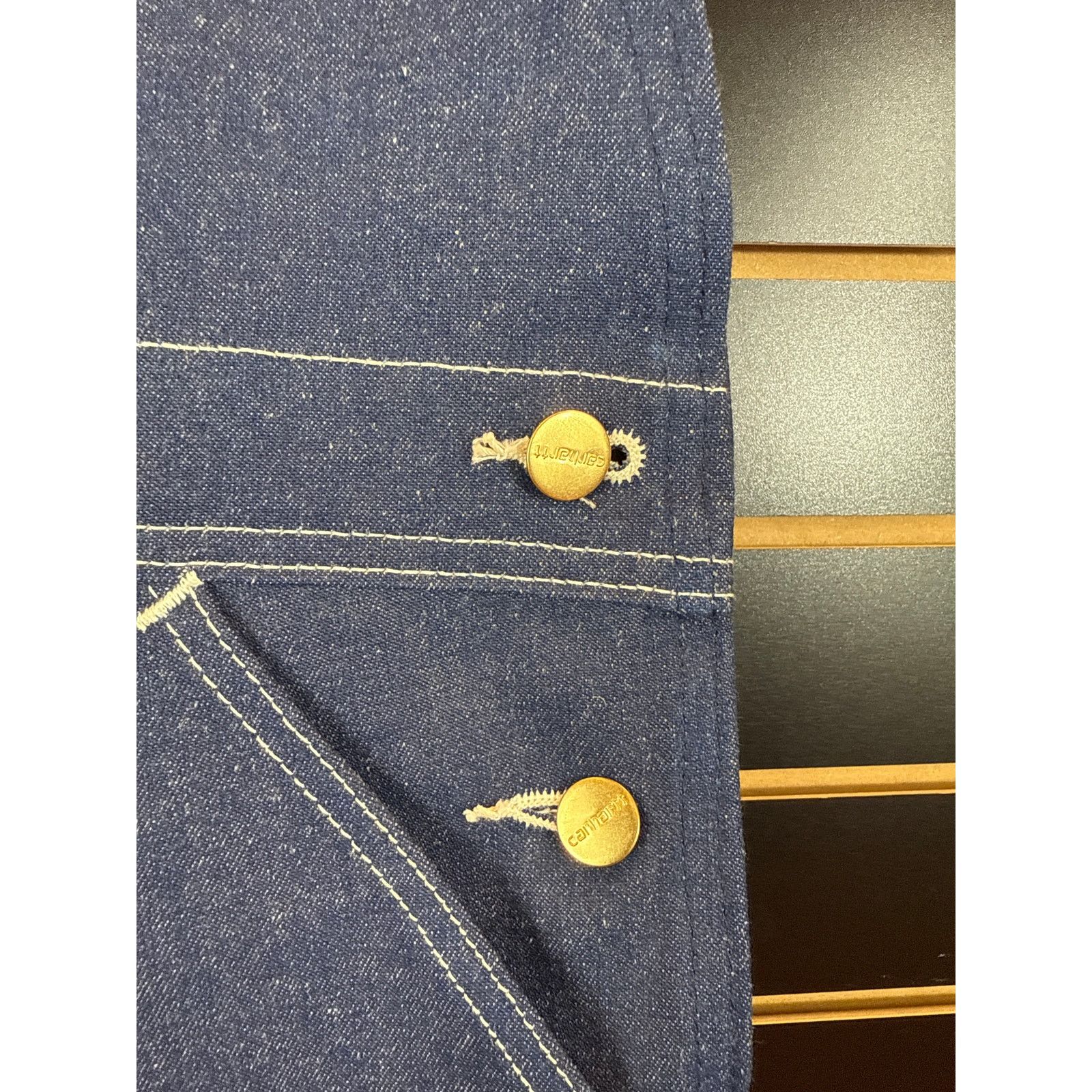 Vintage 90s Deadstock Carhartt Overalls Denim Dark Wash