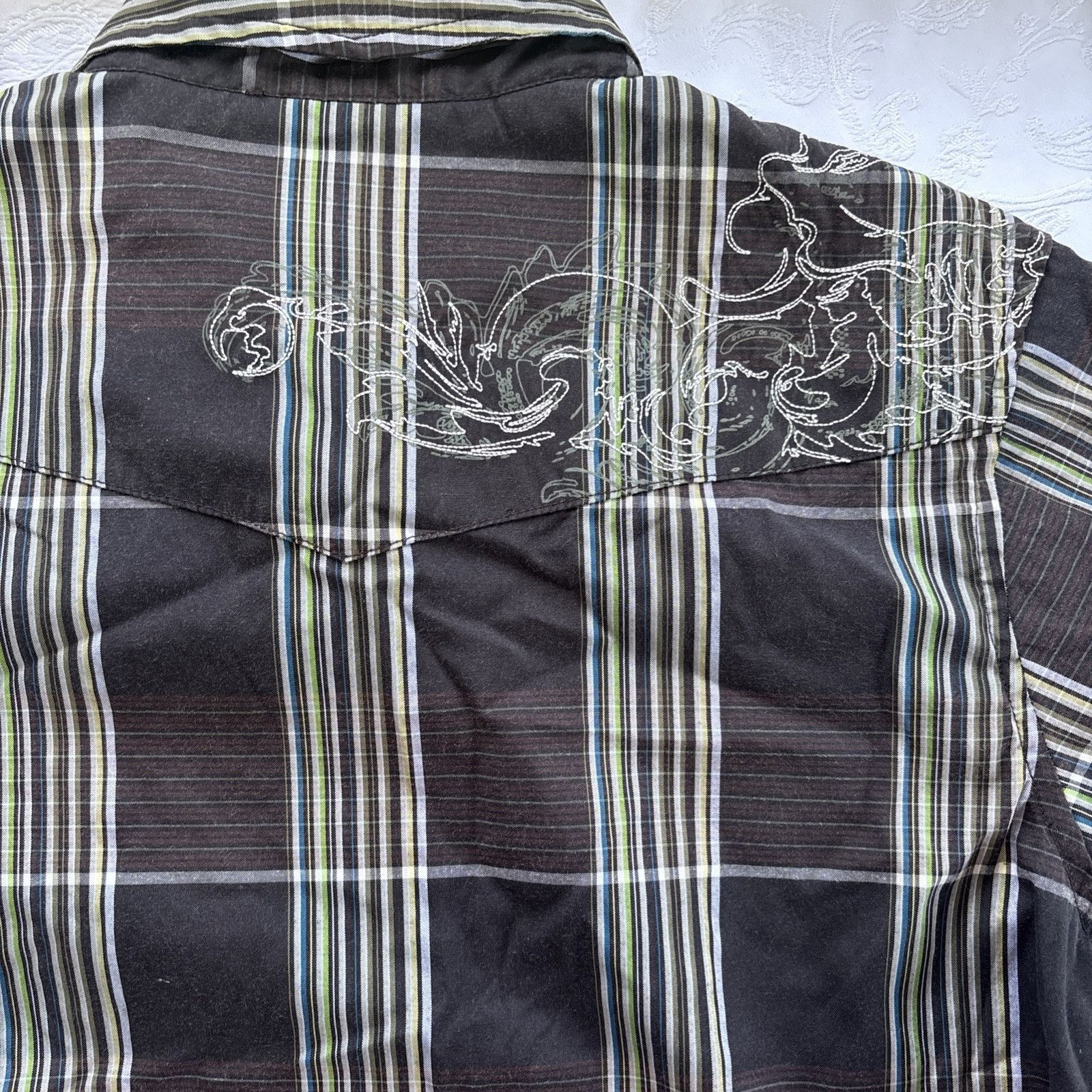 Rusty VTG Y2K Rusty Plaid Button Up Shirt Men's M Surf 00's 90s Size US M / EU 48-50 / 2 - 6 Thumbnail