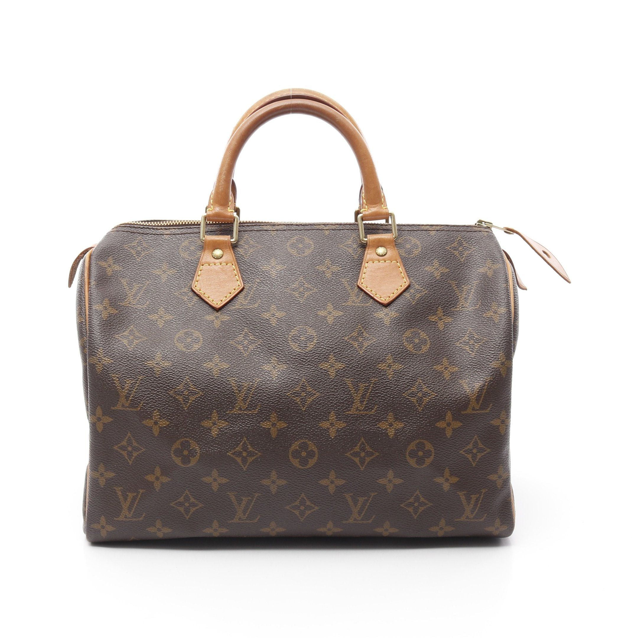 Louis Vuitton Louis Vuitton Speedy 30 Monogram Handbag Leather Brown Size ONE SIZE - 1 Thumbnail