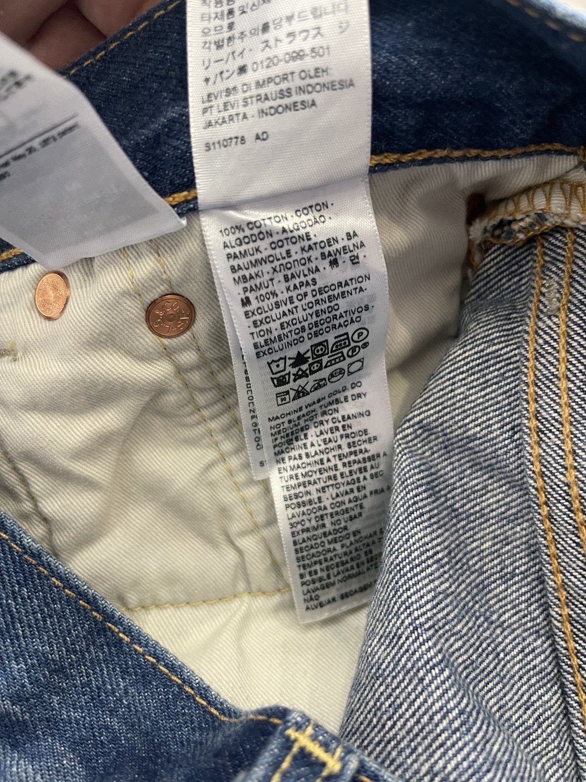 Levi's Levi’s jeans premium 501 Levis denim blue rare classic Size US 30 / EU 46 - 12 Thumbnail