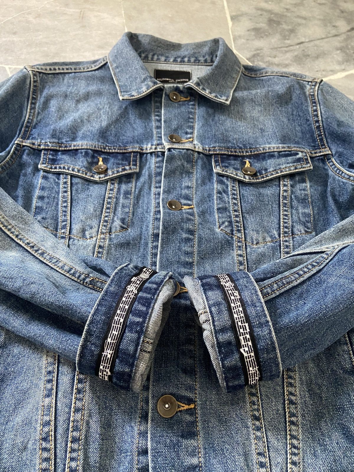 Number (N)ine Number Nine Trucker Denim Jacket Size Medium Size US M / EU 48-50 / 2 - 4 Thumbnail