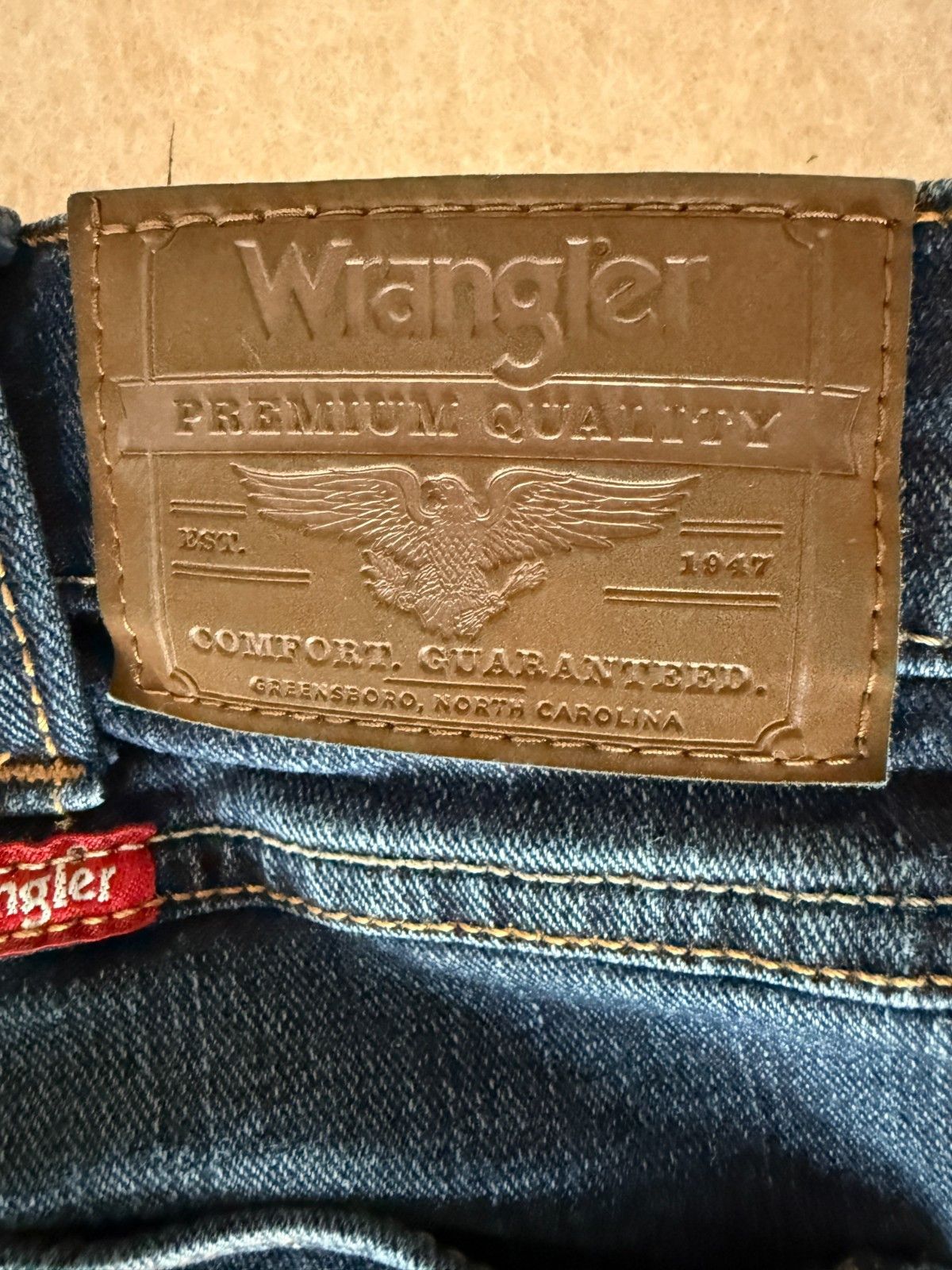 Wrangler Wrangler Mens 34x30 Straight Fit Jeans Denim Pants Classic Size US 34 / EU 50 - 7 Thumbnail