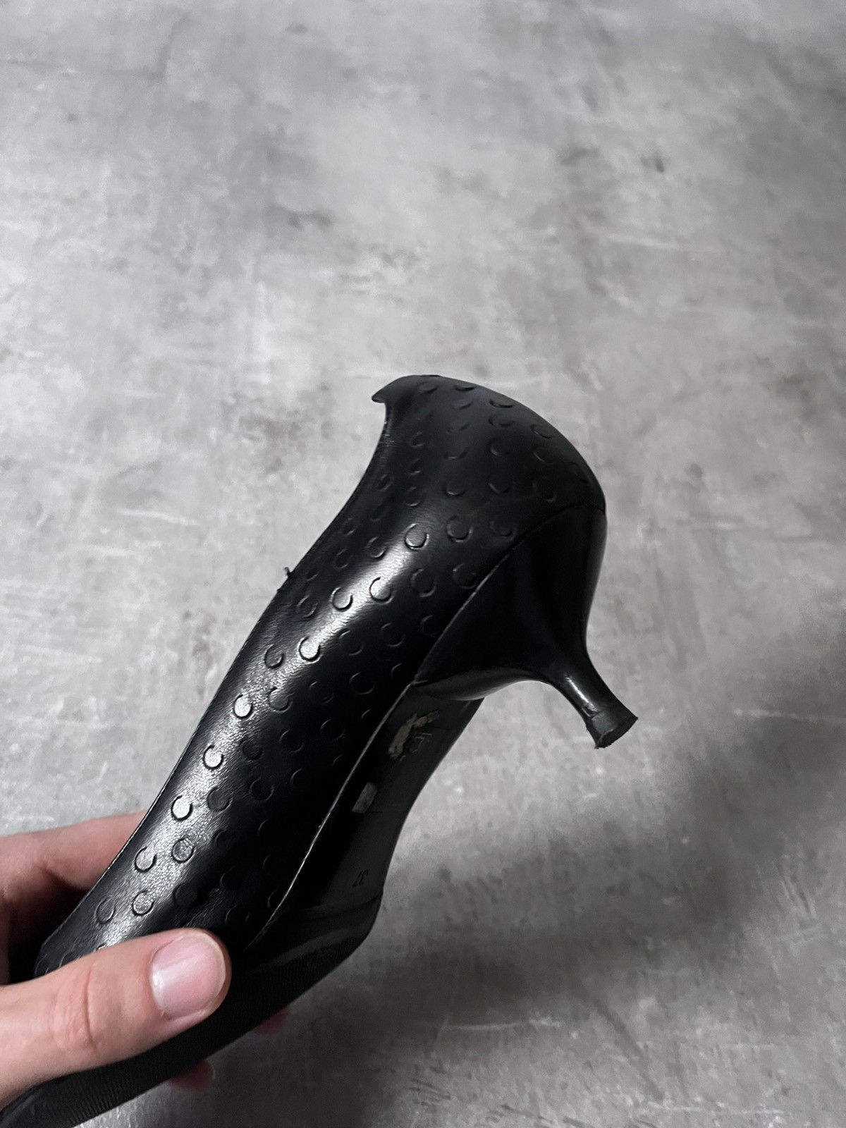 Helmut Lang Helmut Lang F/W 2000 Textured leather mini heels Size US 7 / IT 37 - 12 Thumbnail