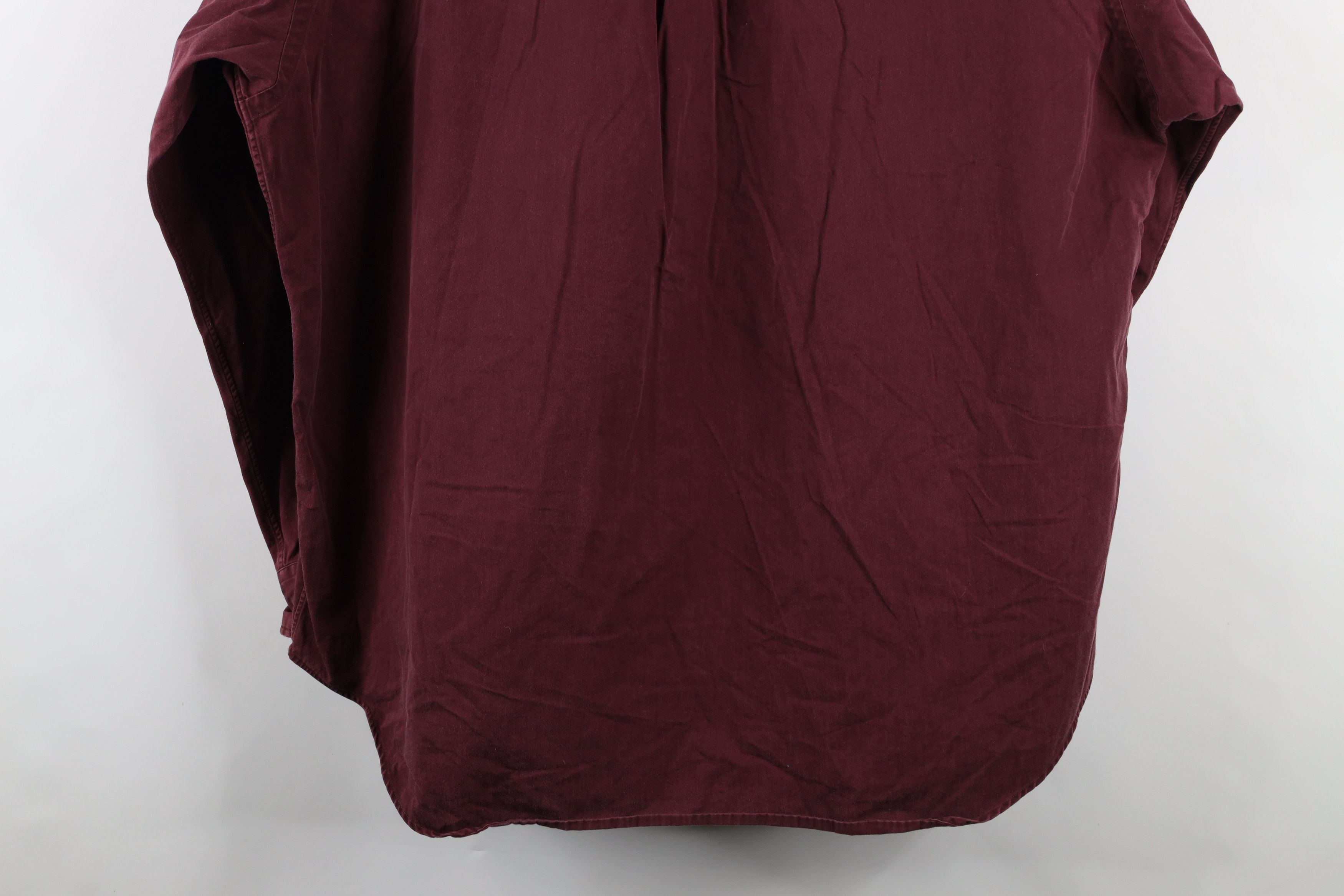 Polo Ralph Lauren Vintage 90s Ralph Lauren Collared Button Down Shirt Burgundy Size US XL / EU 56 / 4 - 13 Thumbnail