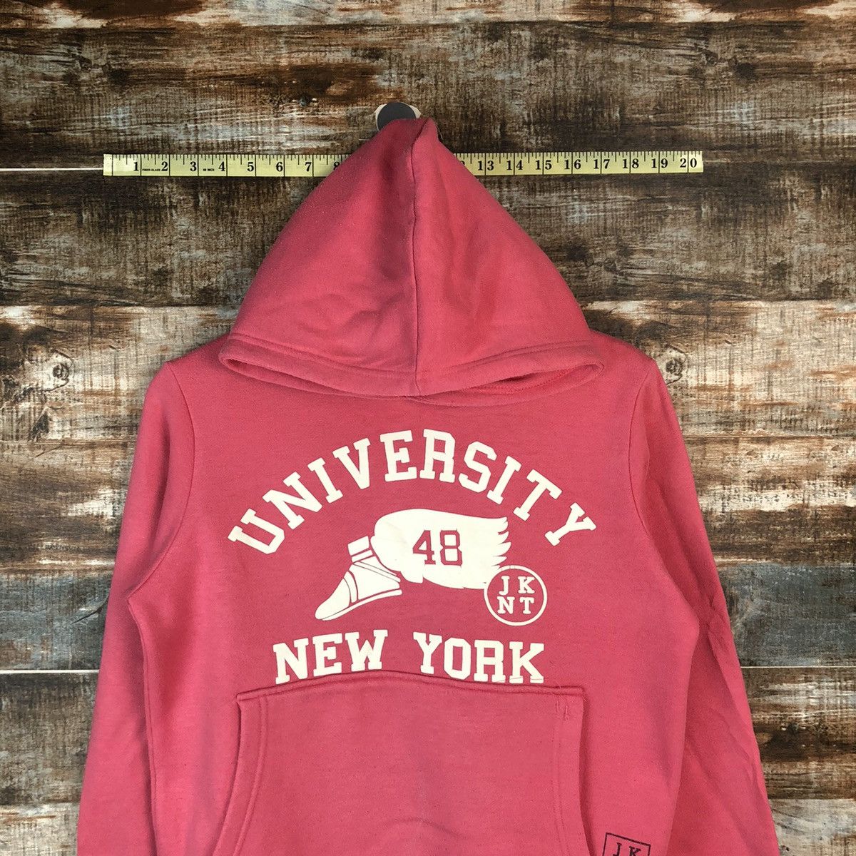 Japanese Brand BPKT11970 University New York Pink Hoodie #A2018 Size US S / EU 44-46 / 1 - 2 Thumbnail