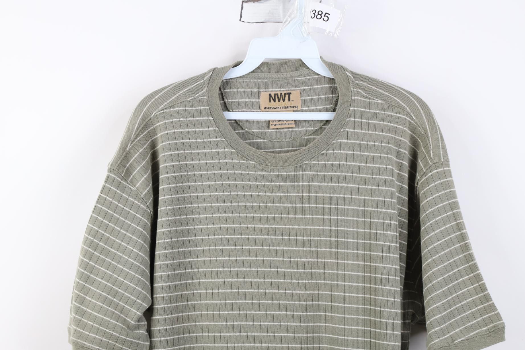 Vintage Vintage 90s Streetwear Ribbed Knit Short Sleeve T-Shirt Size US L / EU 52-54 / 3 - 2 Thumbnail