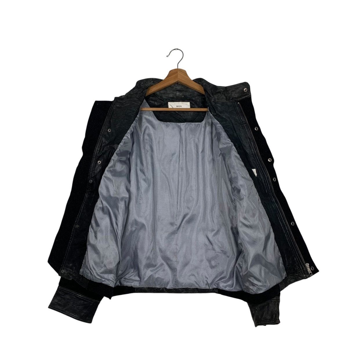 Leather BON Wool Leather Hybrid Jacket #1872-C81 Size US S / EU 44-46 / 1 - 11 Thumbnail