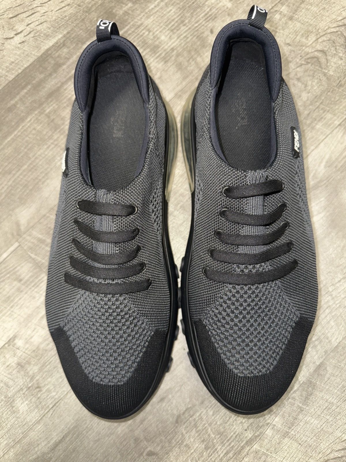 Fendi Fendi Men’s Slip-On Logo Calfskin Mesh Low Top Sneakers Size US 10 / EU 43 - 9 Thumbnail
