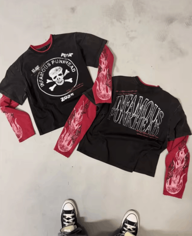 Japanese Brand High Street Vintage Dark Style Skull Size US S / EU 44-46 / 1 - 3 Thumbnail
