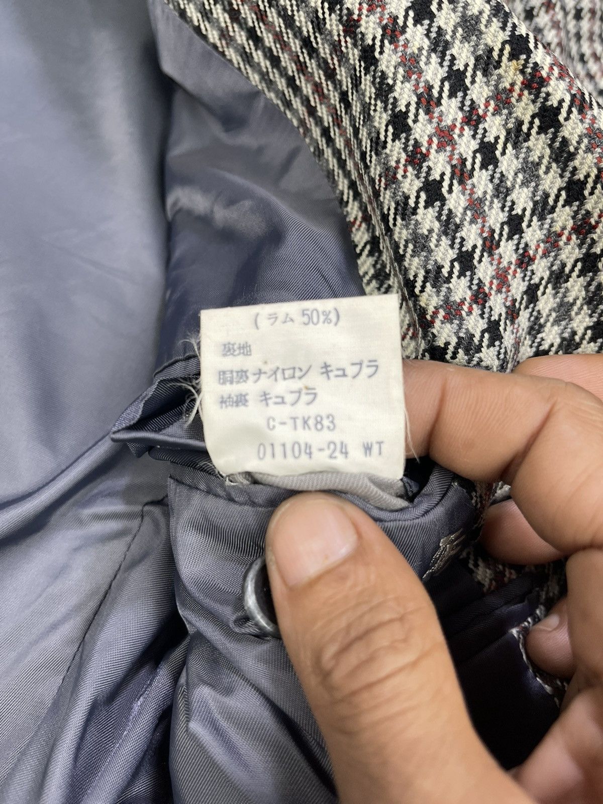 Burberry Vintage Burberrys Houndstooth Check Blazer Size US M / EU 48-50 / 2 - 13 Thumbnail