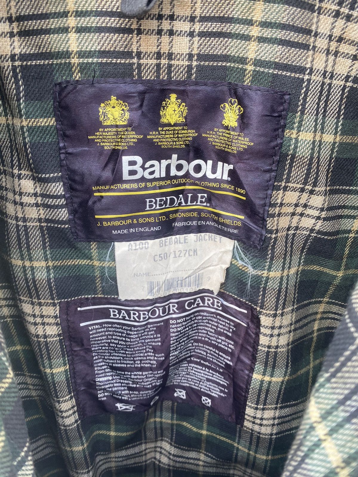 Barbour Barbour Corduroy Collar Oiled Jacket Blouson Coat Men Size US L / EU 52-54 / 3 - 5 Thumbnail