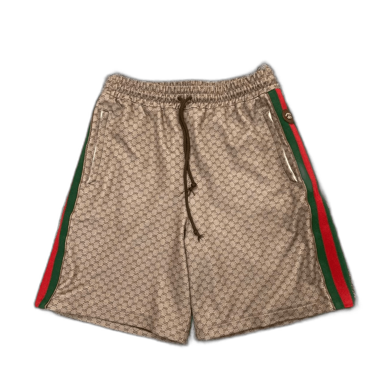 Gucci Gucci Logo Red Green Striped Shorts Size US 26 / EU 42 - 1 Thumbnail
