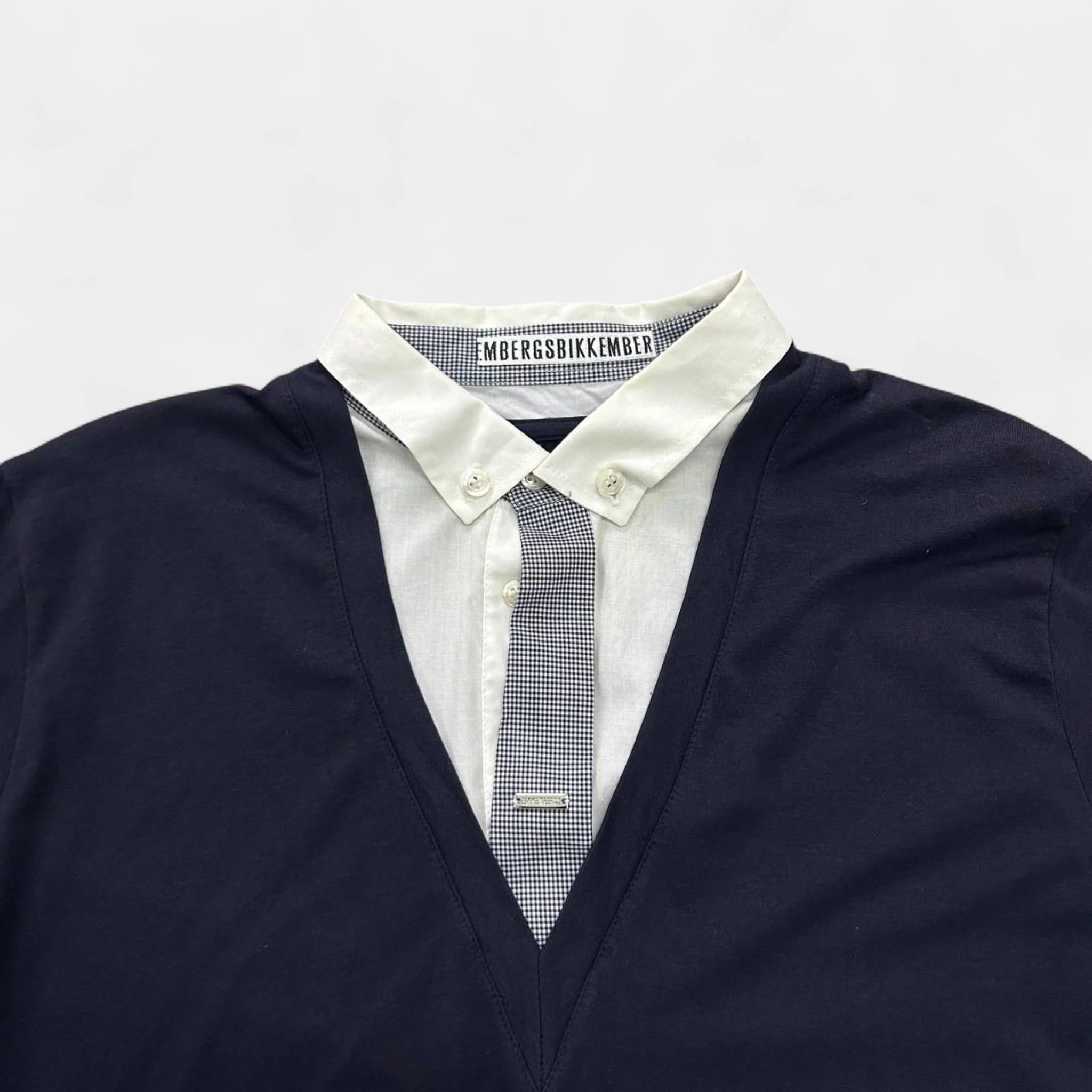 Dirk Bikkembergs Dirk Bikkembergs Trompe-l'oeil Button Shirt T-shirt Size US L / EU 52-54 / 3 - 2 Thumbnail