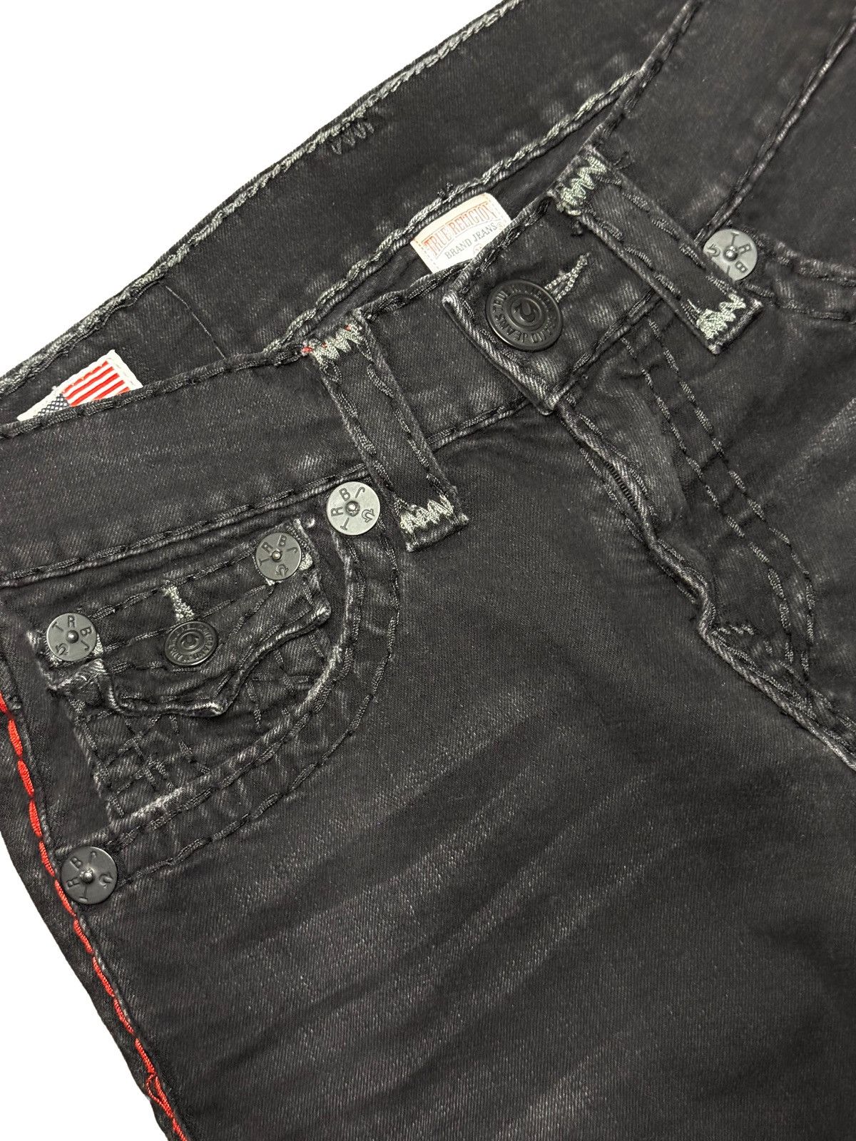 True Religion True Religion Ricky Super T Jeans Black Size US 30 / EU 46 - 4 Thumbnail