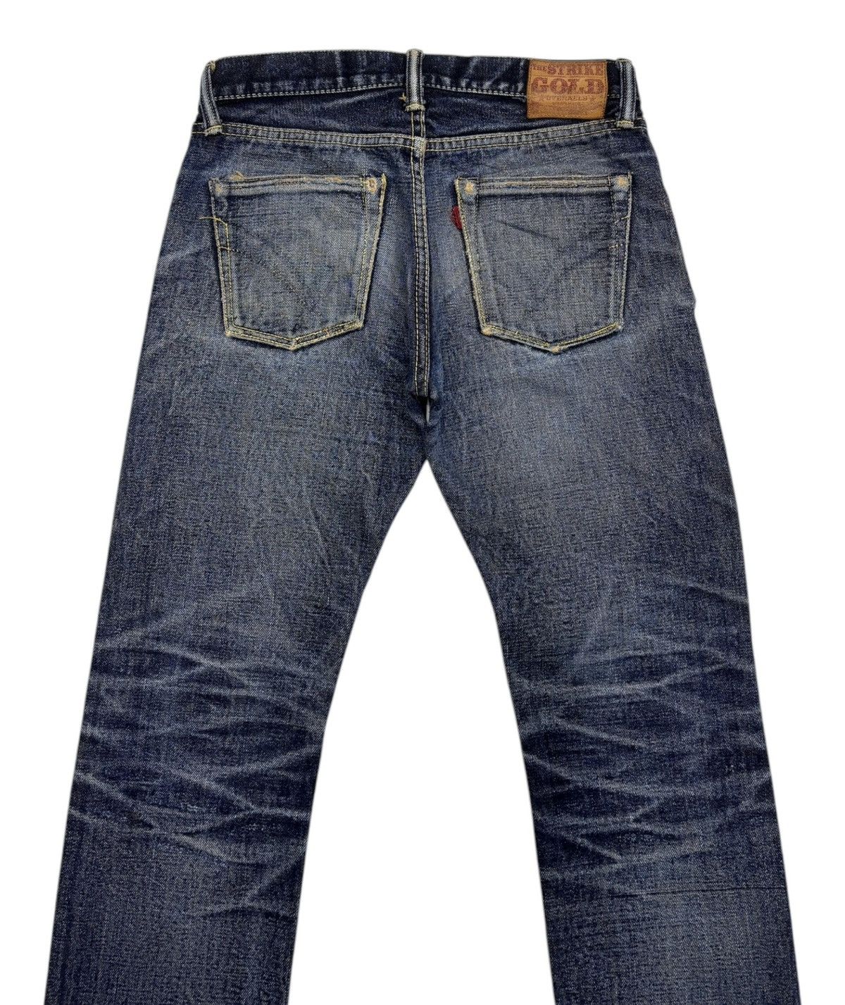 Self Edge × The Strike Gold THE STRIKE GOLD SELVEDGE DISTRESSED DENIM JEANS Size US 30 / EU 46 - 7 Thumbnail