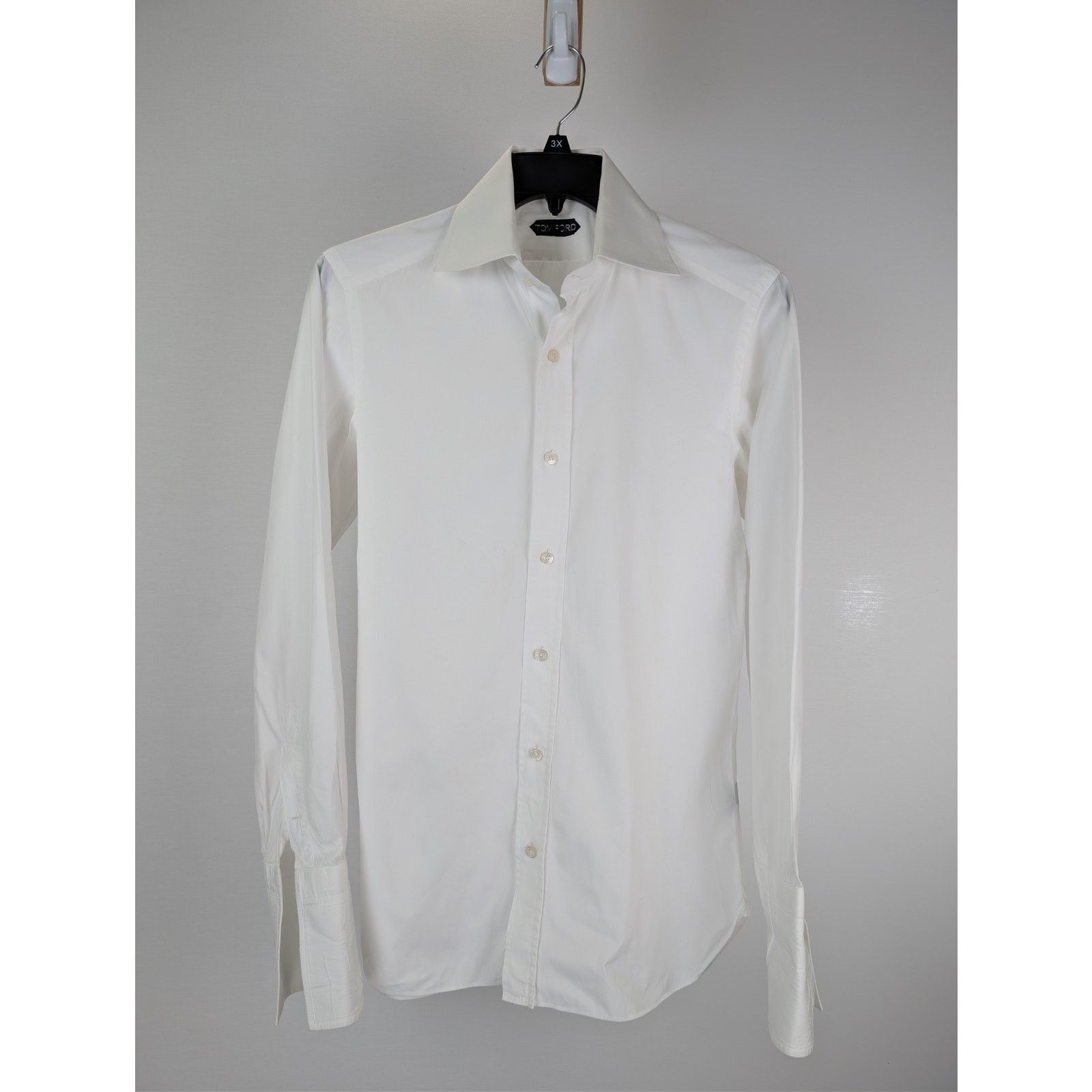 Tom Ford o1rshd1 CC20 Button up Shirt in White Size US S / EU 44-46 / 1 - 8 Thumbnail