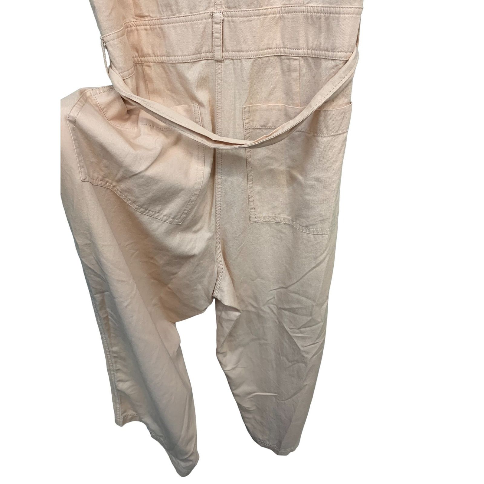 Madewell MADEWELL Top-Stitched Coverall Jumpsuit Bashful Blush sz 10 Size 32" / US 10 / IT 46 - 6 Thumbnail