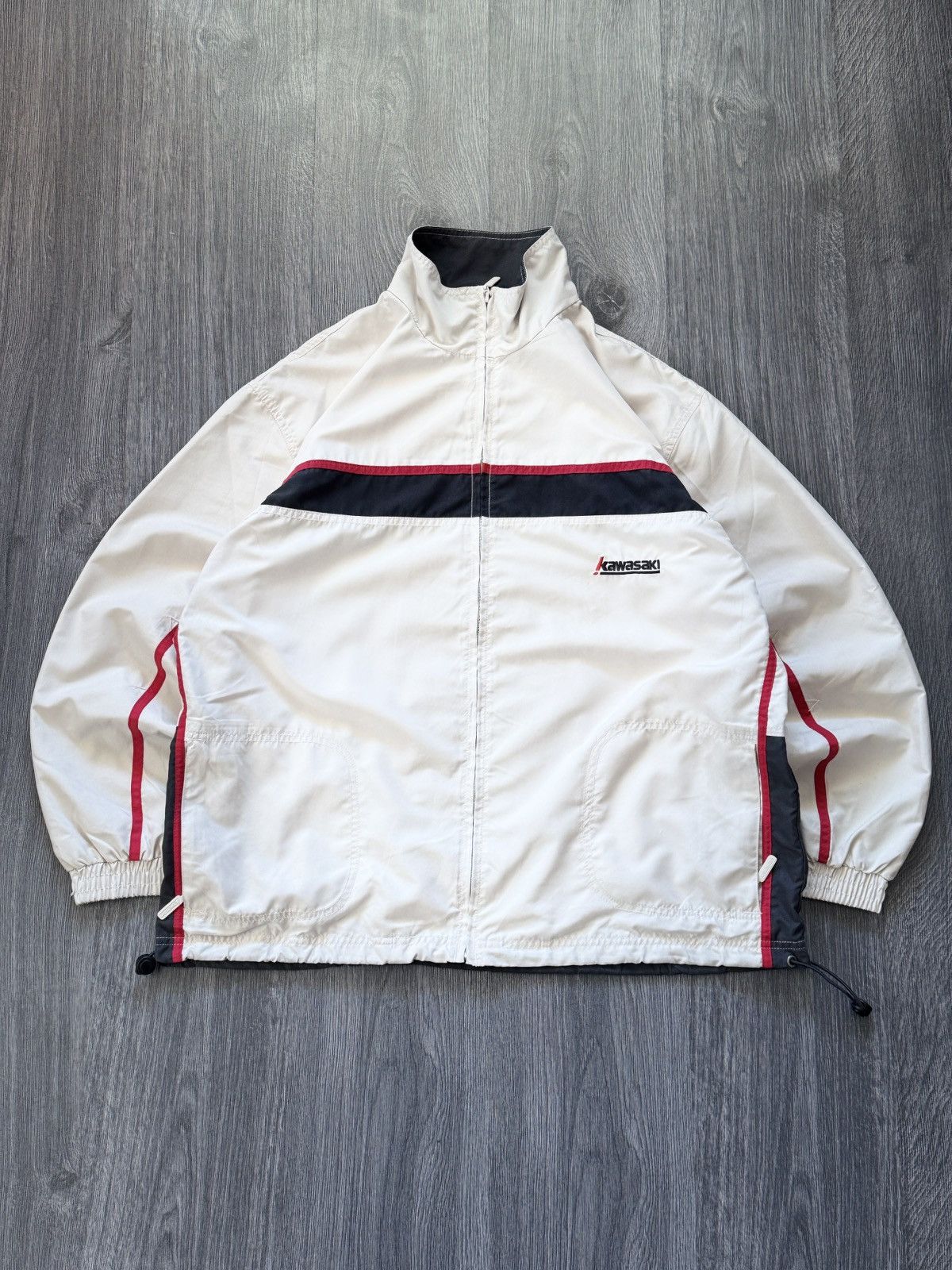 Japanese Brand Y2K Vintage Kawasaki Japanese Drill Track Top Size US M / EU 48-50 / 2 - 1 Thumbnail