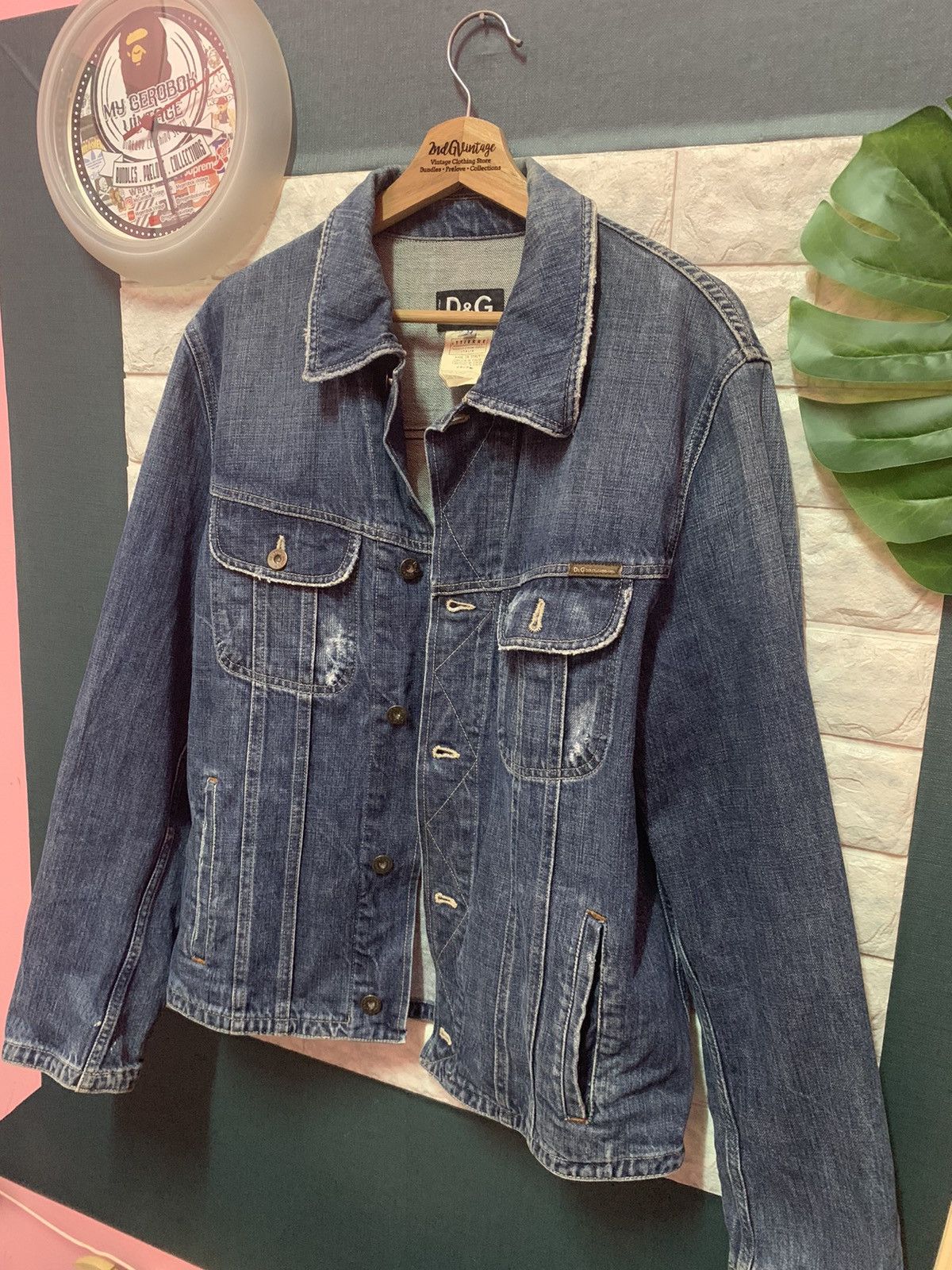 Dolce & Gabbana × Vintage RARE!! Denim Jacket DOLCE & GABBANA Size US M / EU 48-50 / 2 - 3 Thumbnail