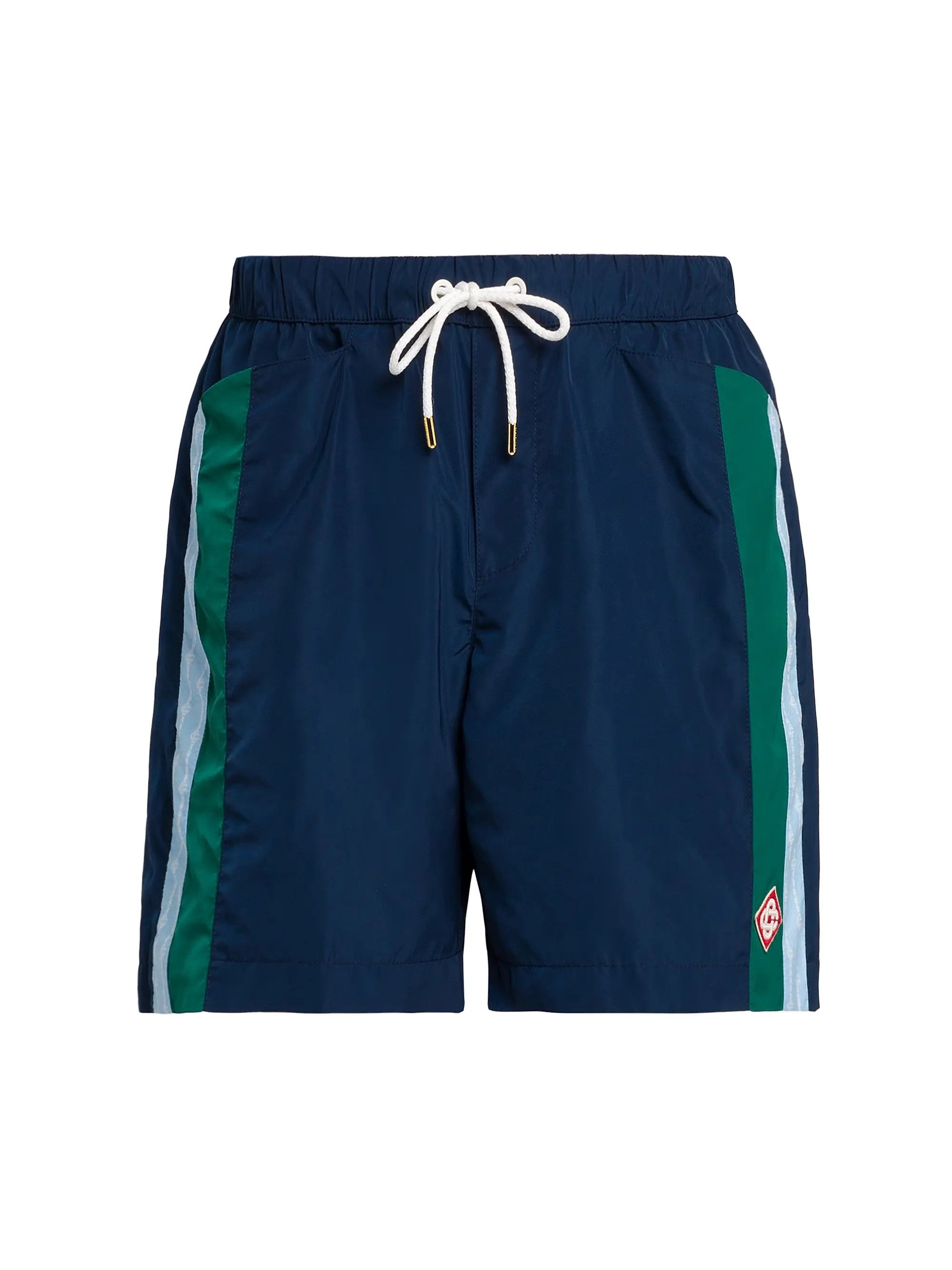 Casablanca os11x0725 Nylon Pleated Track Shorts in Multicolor Size US 34 / EU 50 - 1 Thumbnail