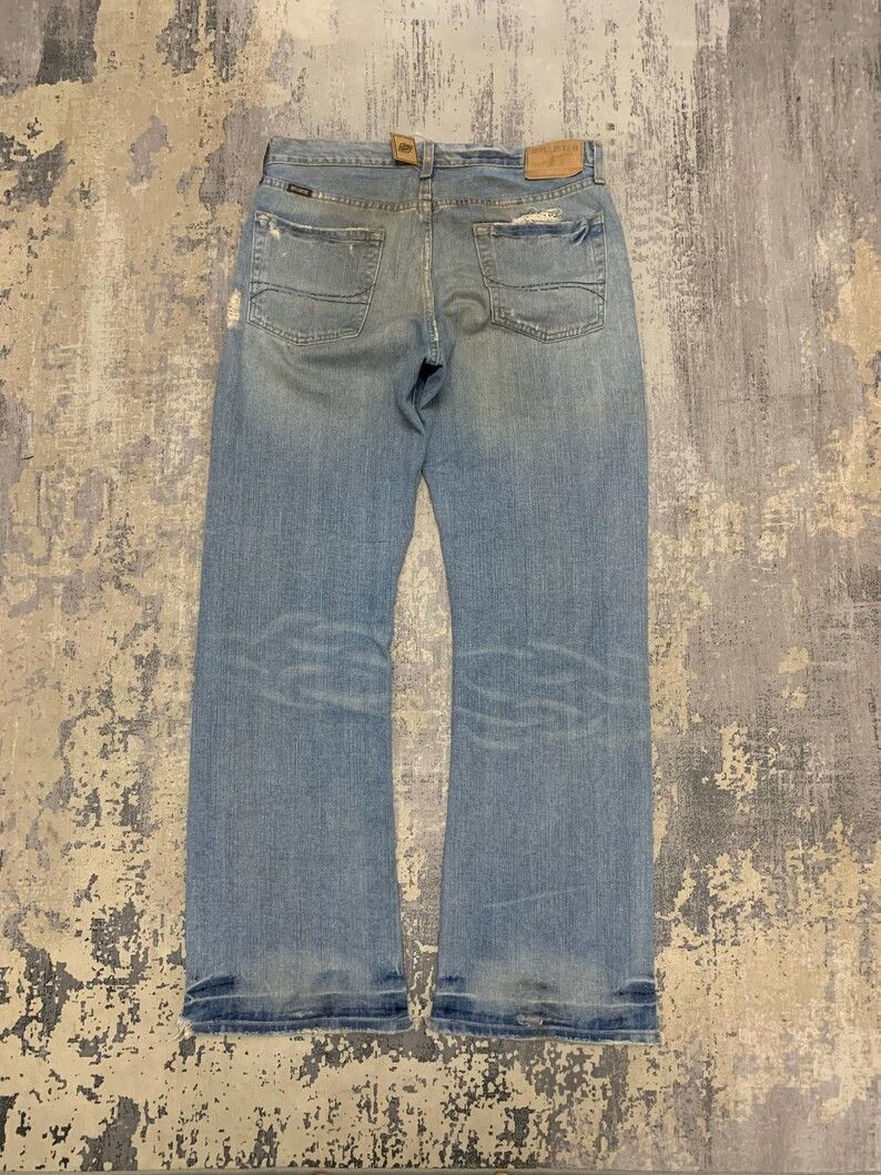 Hollister Mud Wash Hollister Distressed Boot Cut Y2K Jeans W34x32 Size US 34 / EU 50 - 5 Thumbnail