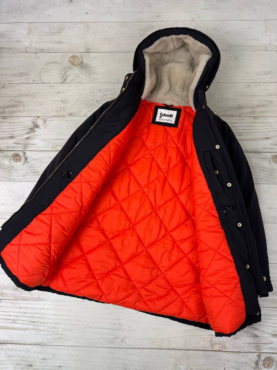 Schott Vintage Schott NYC Parka Jacket Puffer Made In USA Size US S / EU 44-46 / 1 - 9 Thumbnail