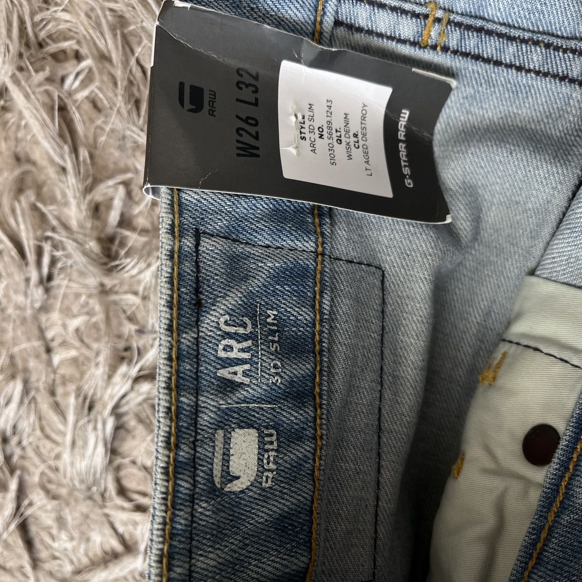 G-Star Vintage Jeans G-star raw cowboy denim skiny hype rare y2k Size US 26 / EU 42 - 13 Thumbnail