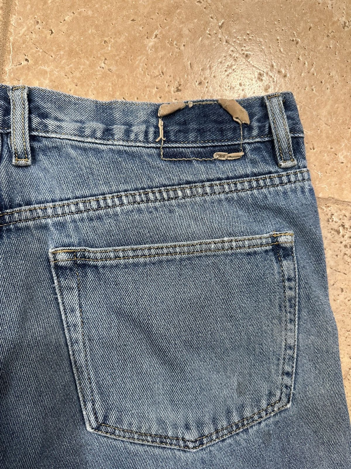 Architect × Vintage Vintage Architect Distressed Stone Paint Denim Blue Jeans Size US 36 / EU 52 - 10 Thumbnail