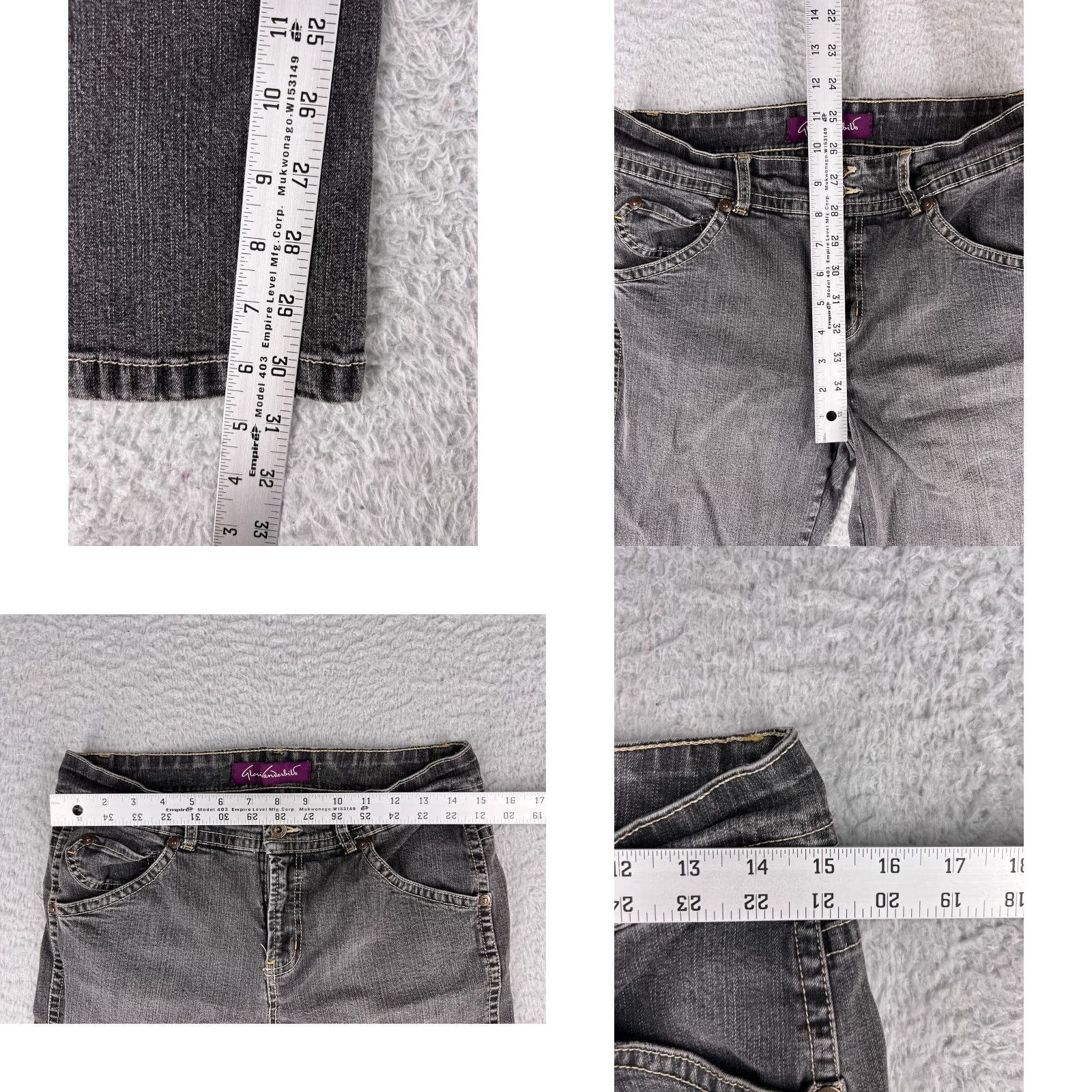 Gloria Vanderbilt Gloria Vanderbilt Jeans Women's 8 Denim 5-Pocket Stretch Regular Mid Rise 30.5 Inseam Black Womens Size 30" / US 8 / IT 44 - 8 Thumbnail