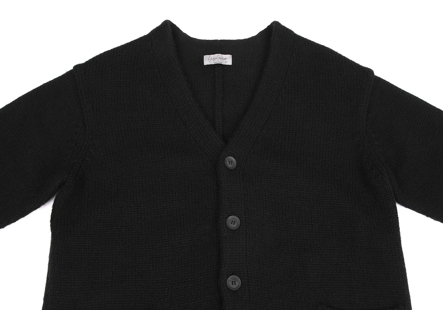Yohji Yamamoto Yohji Yamamoto Wool Long Cardigan Black 3 Size US L / EU 52-54 / 3 - 2 Thumbnail