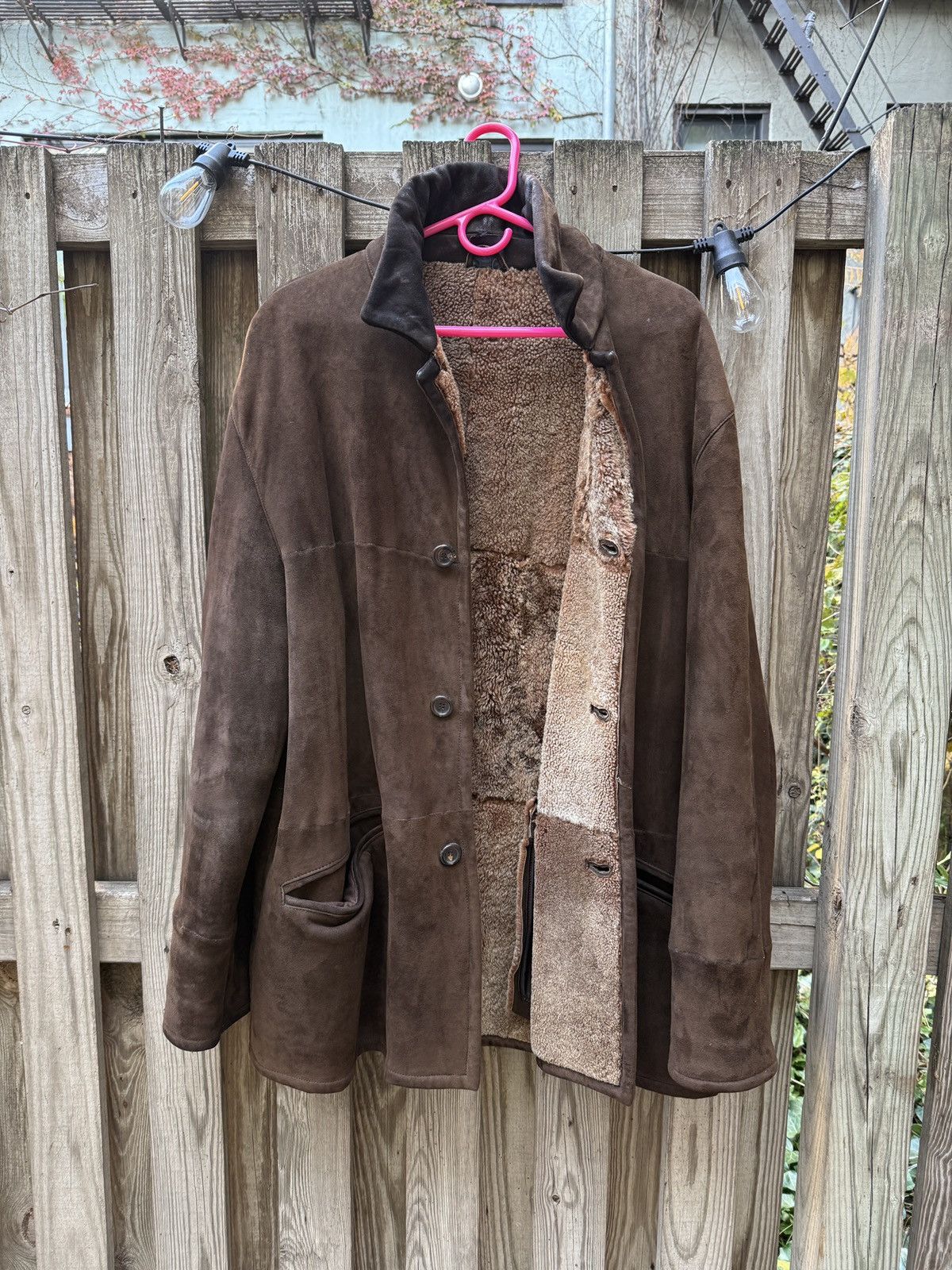 Saks Fifth Avenue Saks Fifth Avenue Mario Vittorio Shearling Coat Size US L / EU 52-54 / 3 - 1 Thumbnail