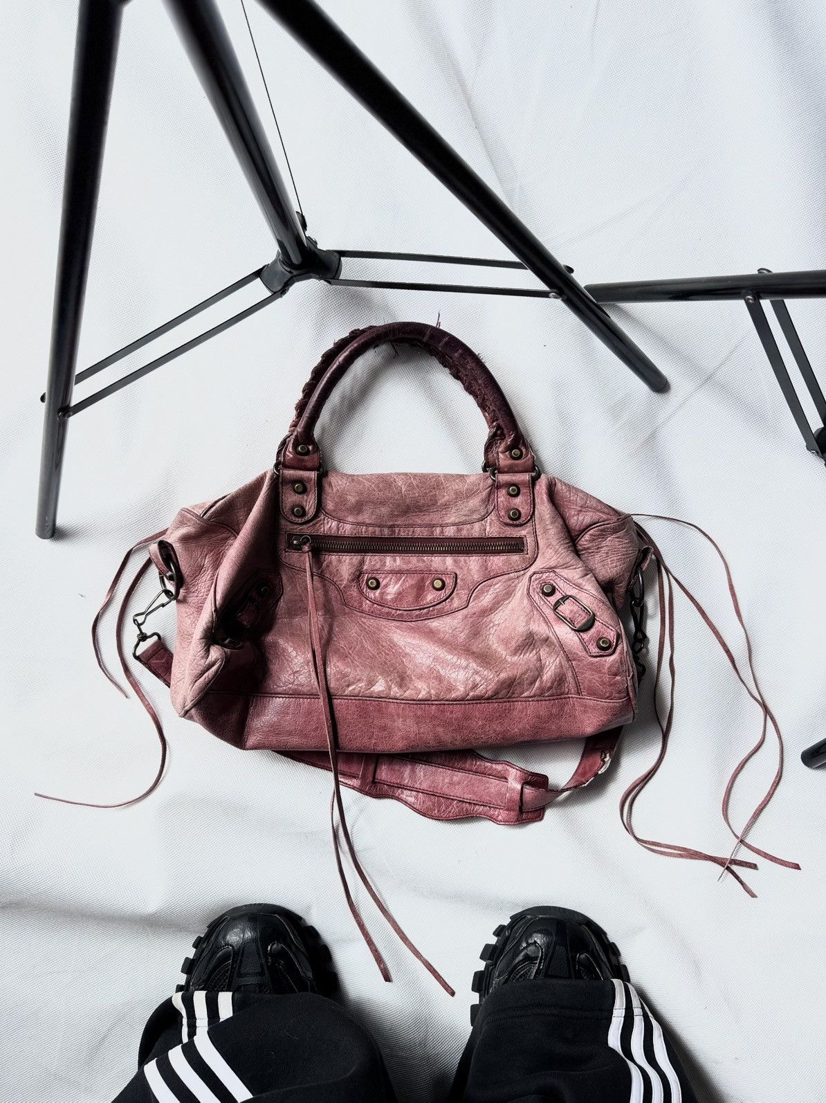Balenciaga × Designer × Vintage Vintage Balenciaga City Bag Distressed Leather Handbag Size ONE SIZE - 17 Thumbnail