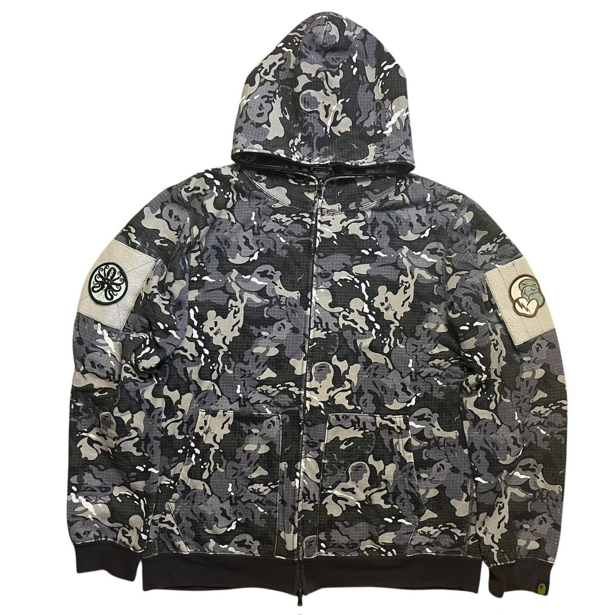 Bape Bape Octopus Camo Full-Zip Hoodie Size US L / EU 52-54 / 3 - 1 Thumbnail