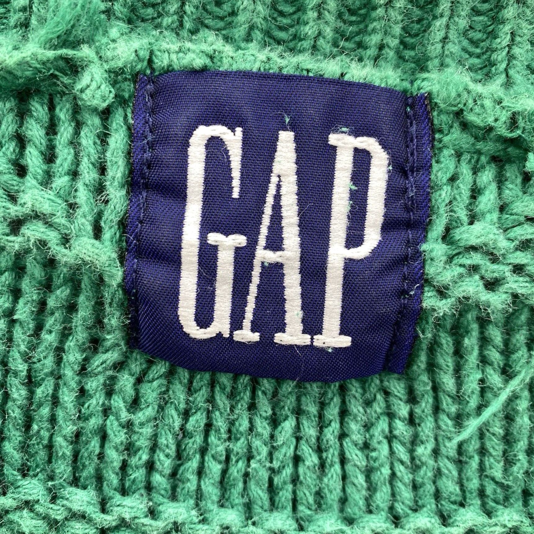 Gap VINTAGE GAP Chunky Sweater Men's Small Green Grandpa Academia Preppy Minimalist Size US S / EU 44-46 / 1 - 4 Thumbnail