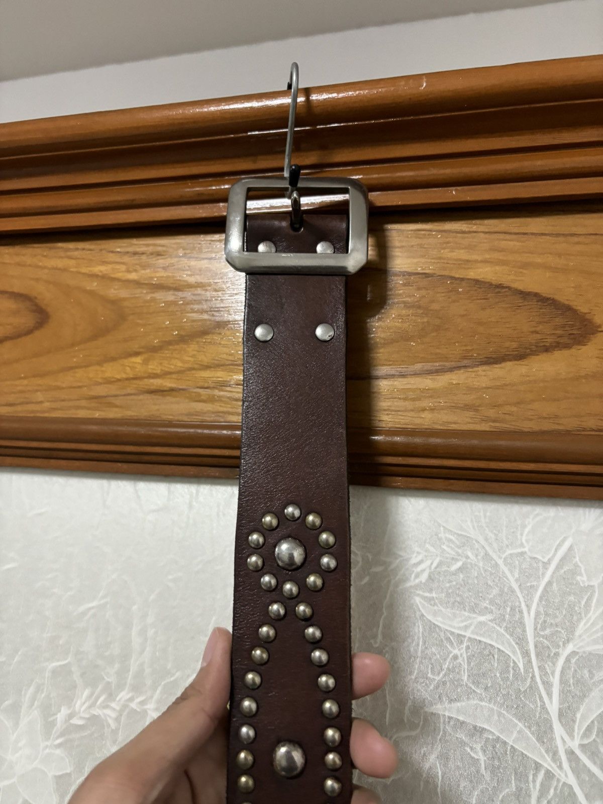 Vintage Vintage Leather Design Studded Belt (size 32-36) Size ONE SIZE - 5 Thumbnail